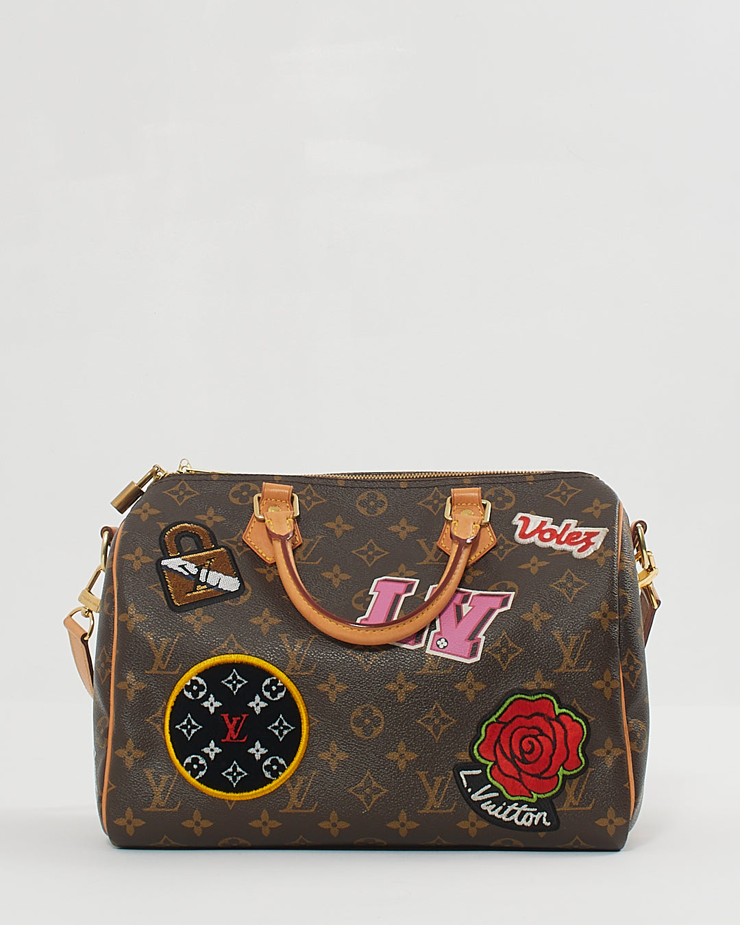 Louis Vuitton Monogram Canvas Patches Speedy Bandoulière 30