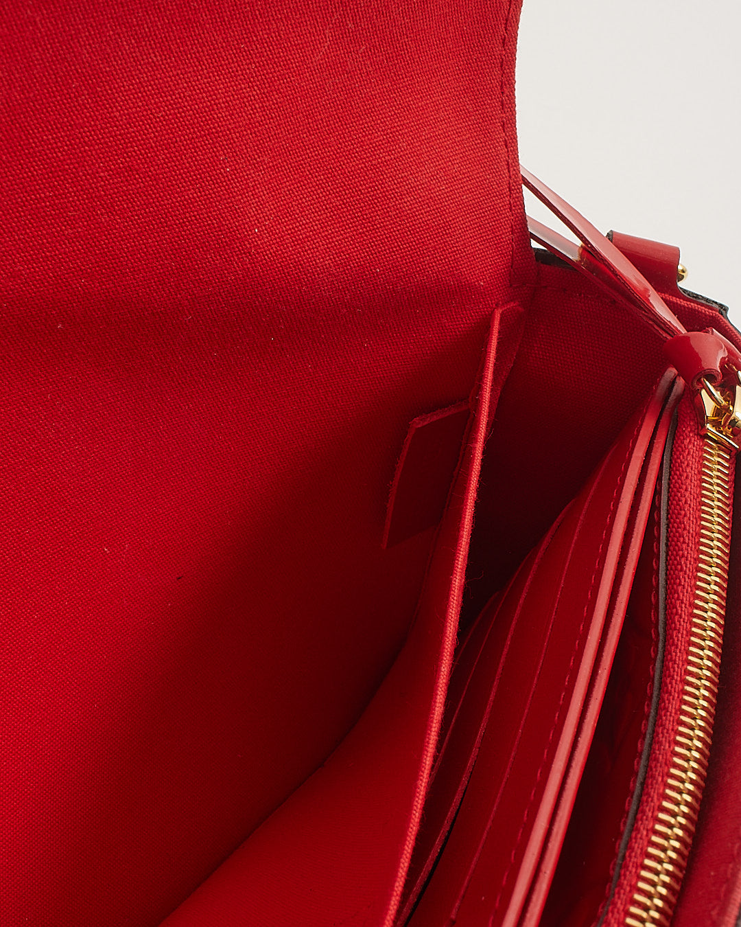 Louis Vuitton Red/Pink (Framboise) Monogram Vernis Felicie Pochette Bag