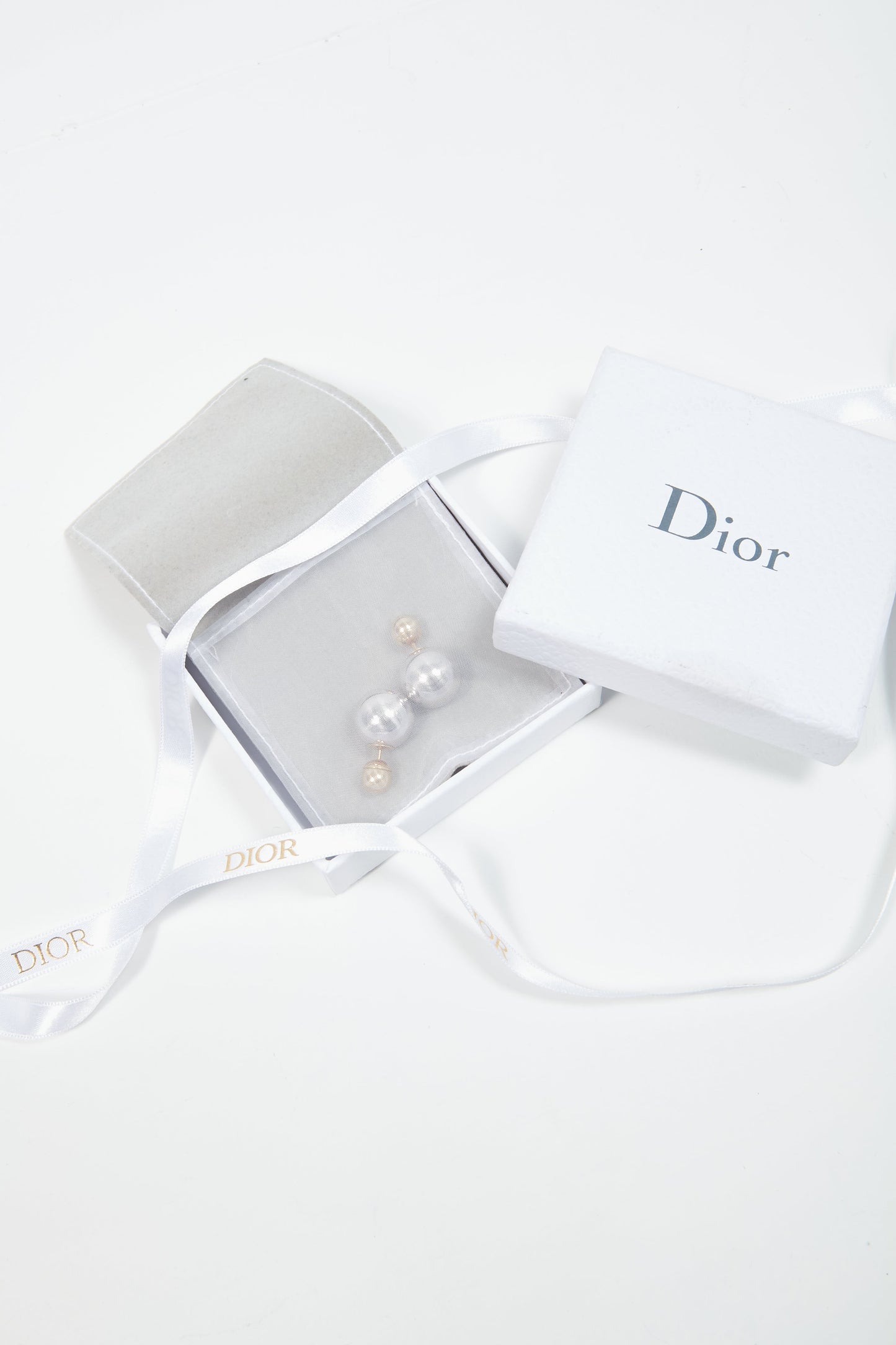 Dior Silver/Gold Round Tribale Earrings