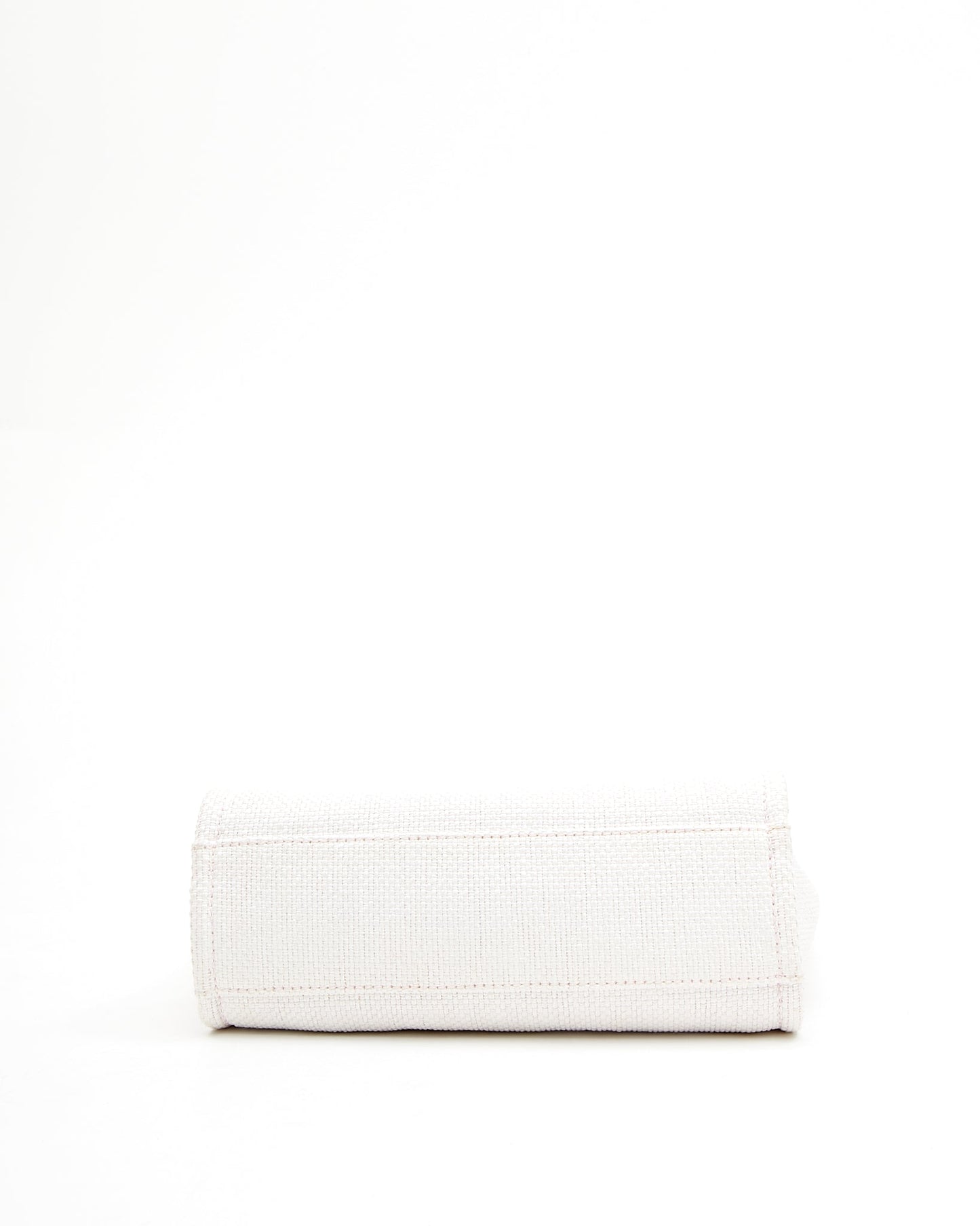 Chanel Cream & Pink Canvas Small Deauville Small Tote Bag