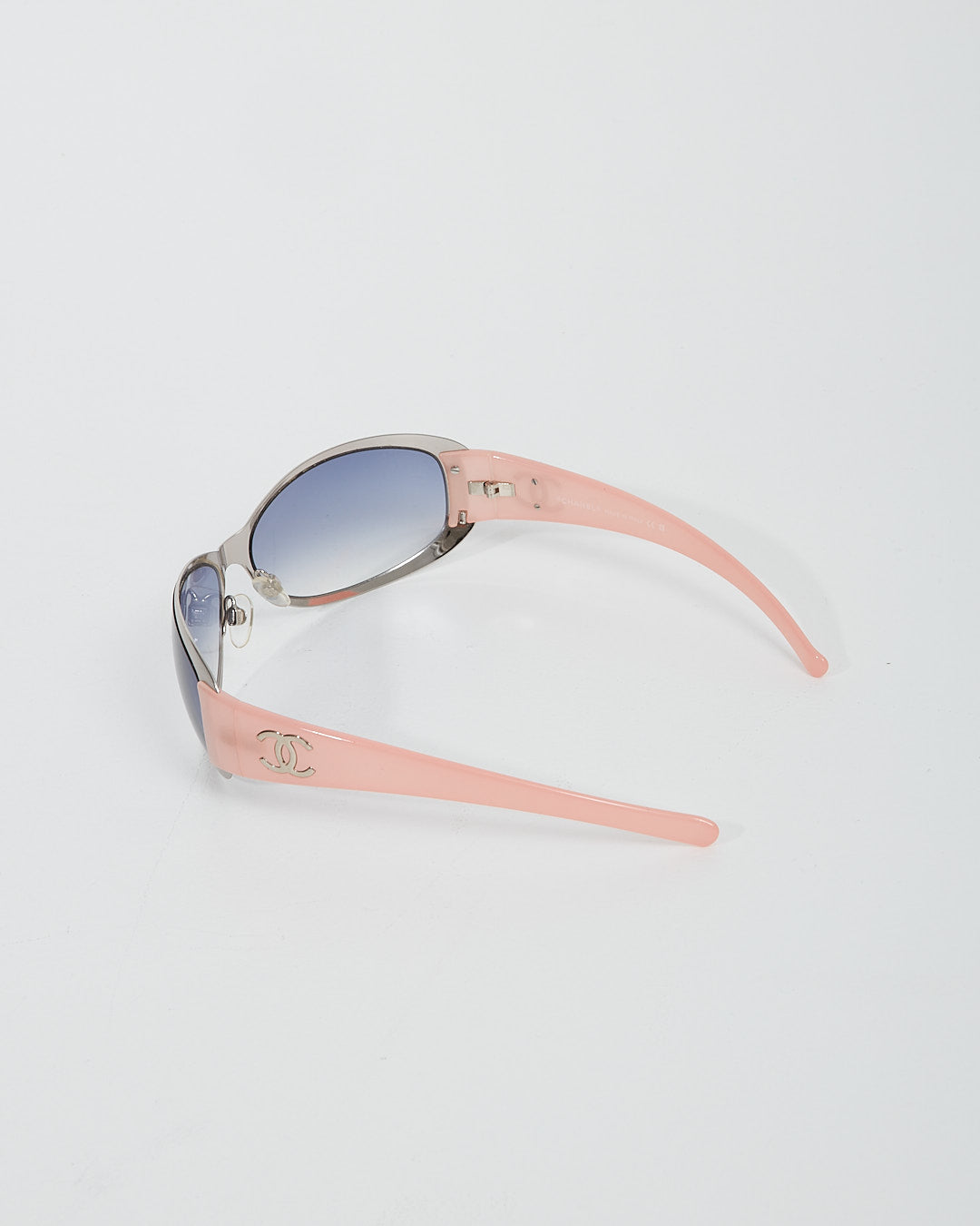 Chanel Pink Enamel & Metal Frame 4116 CC Sunglasses