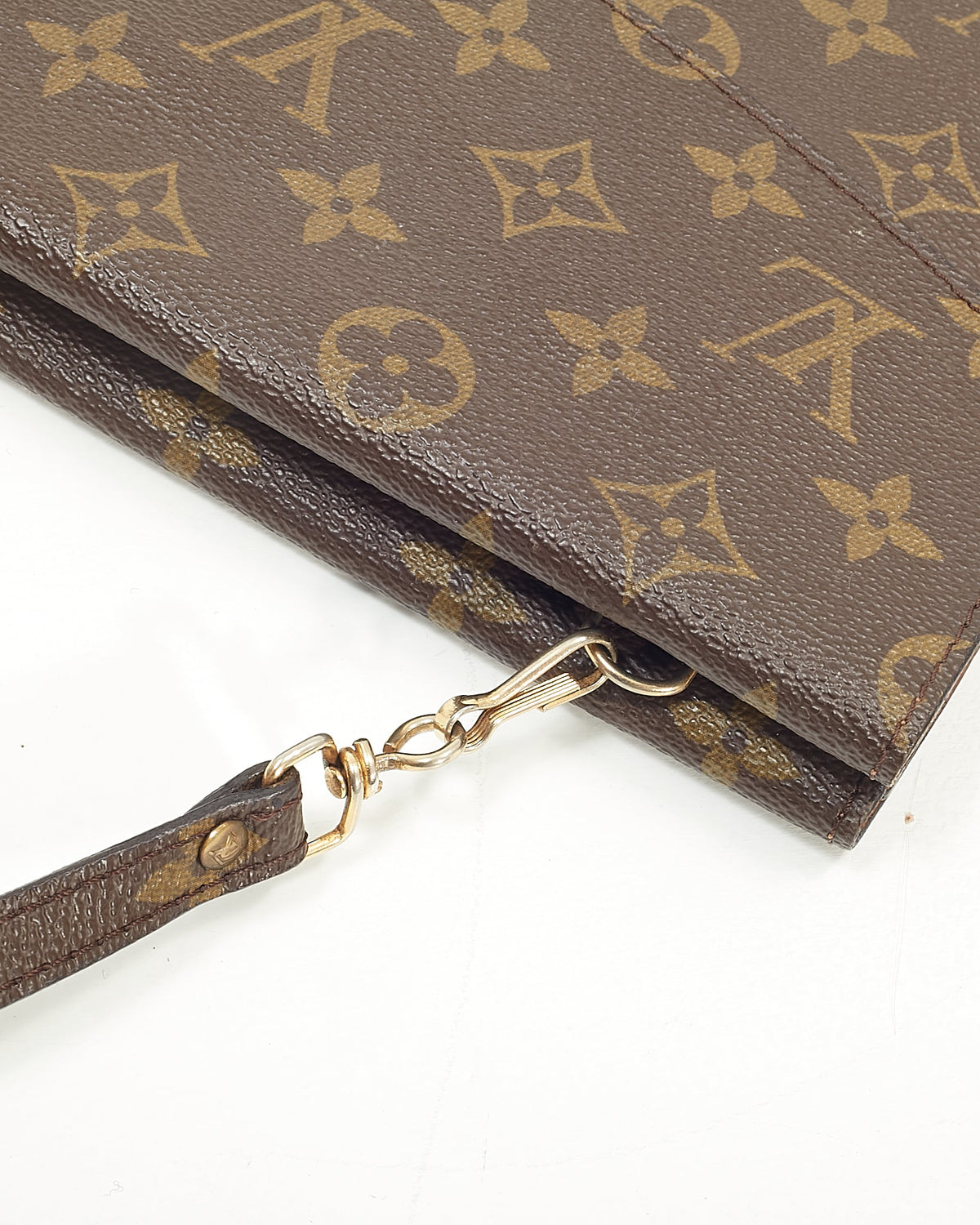 Louis Vuitton Vintage Monogram Canvas Rabbat Double Pochette Shoulder Bag