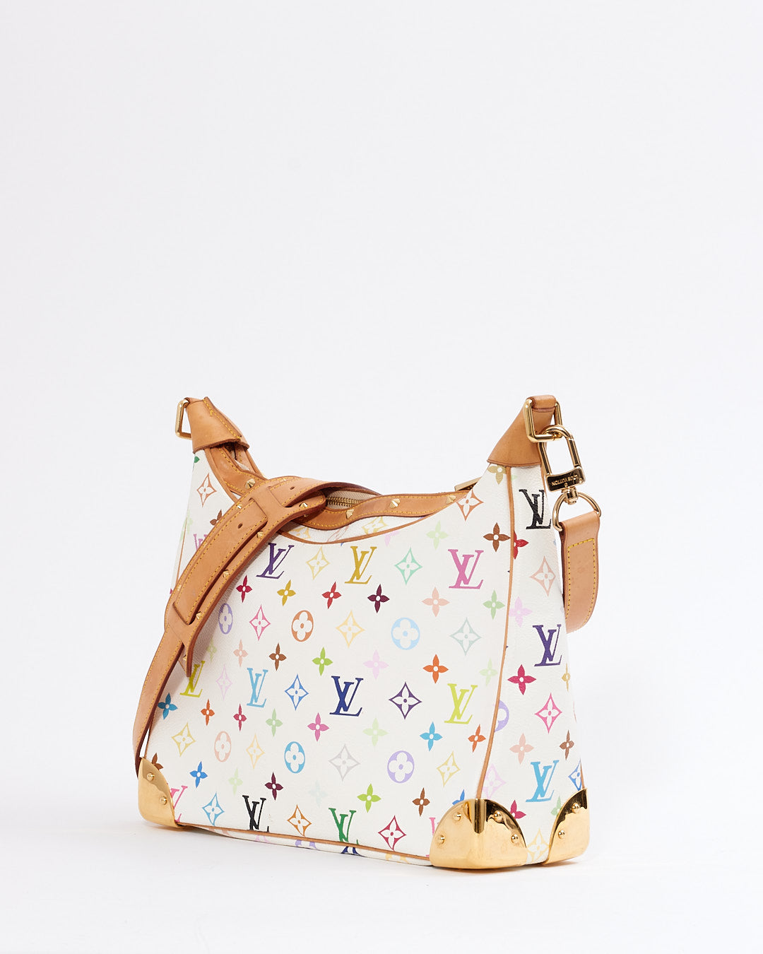 Louis Vuitton Multi White Murakami Studded Boulogne Crossbody Bag