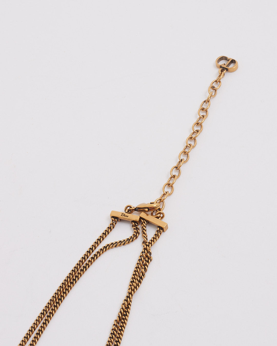 Dior Antique Gold Tone J'Adior Choker