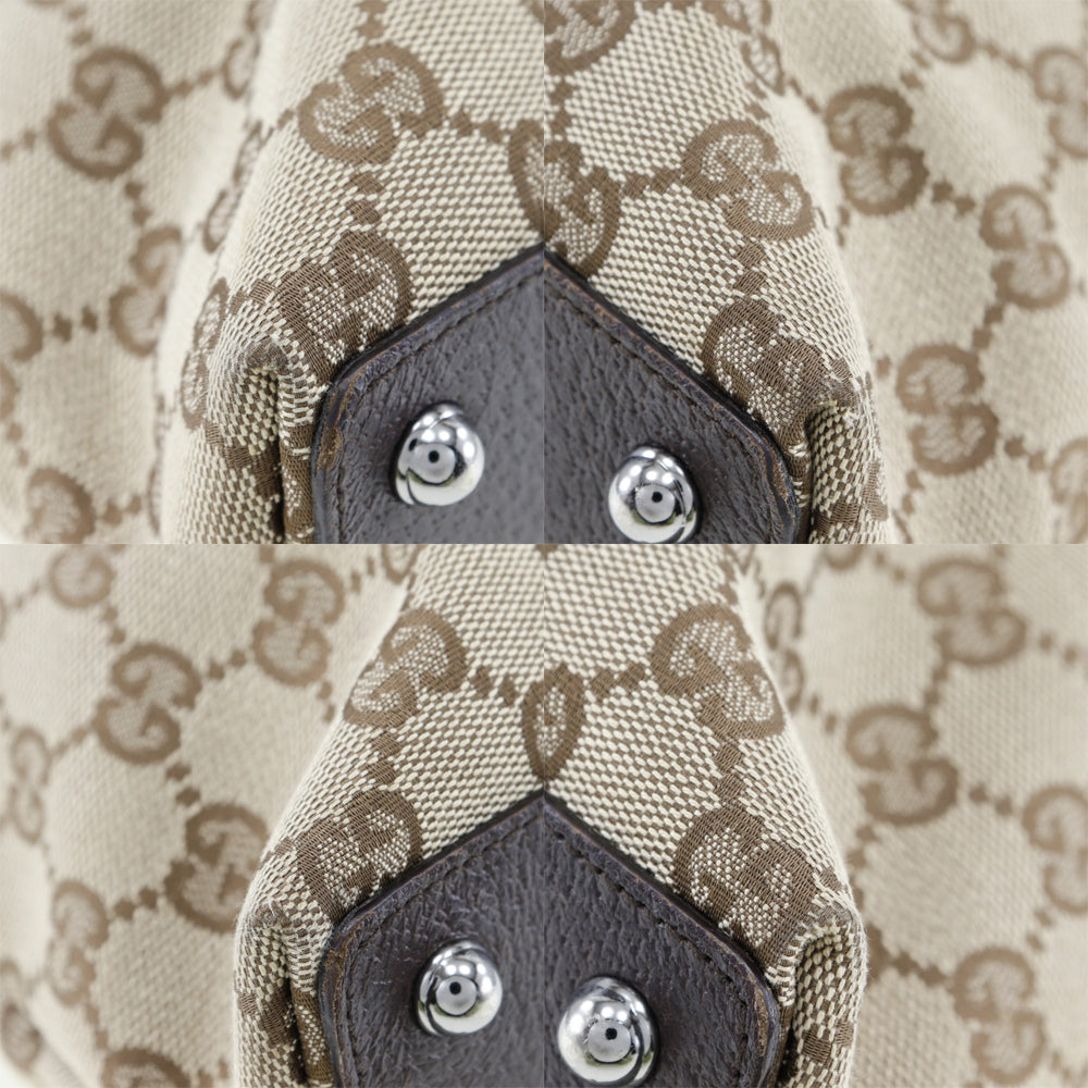 GUCCI Tote Bag 120837 GG canvas Brown Women Used