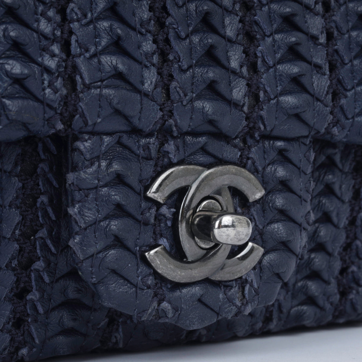 Mini Crochet Lambskin Flap