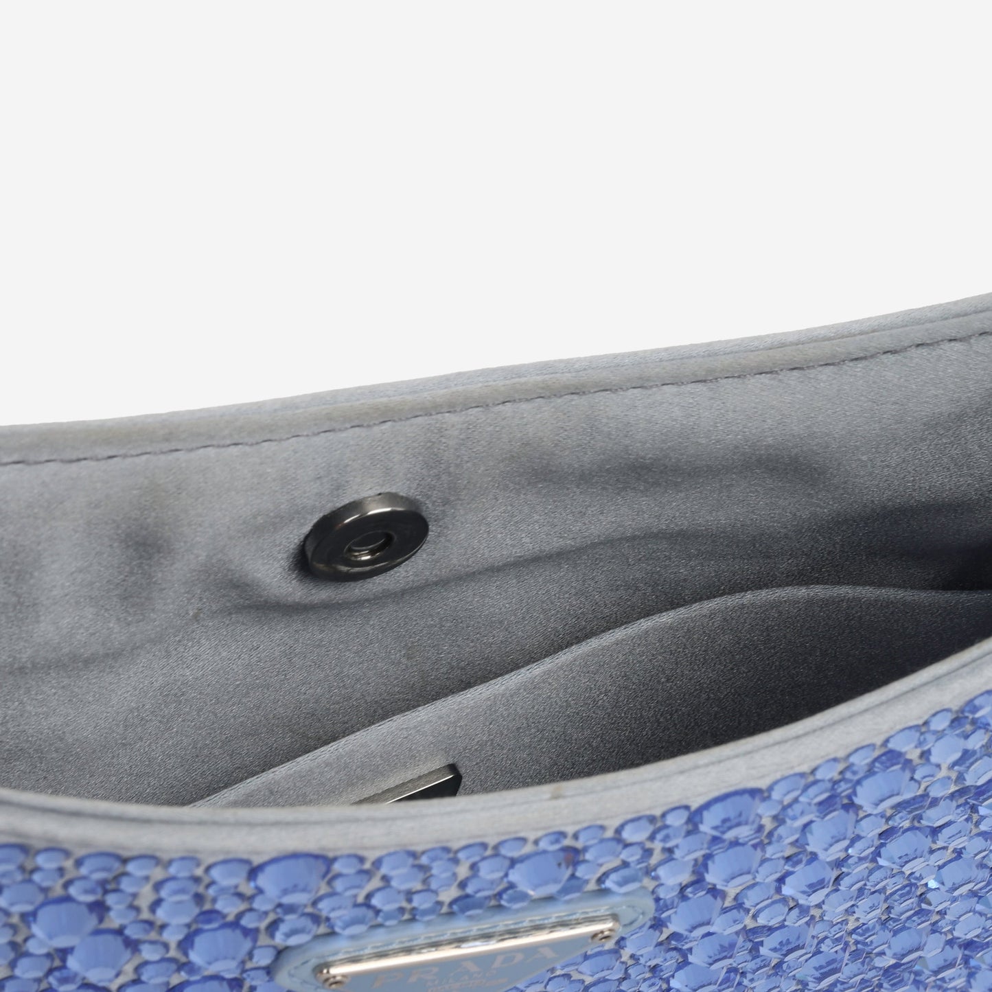 Prada Cleo Bag - Light Blue Satin (NW)
