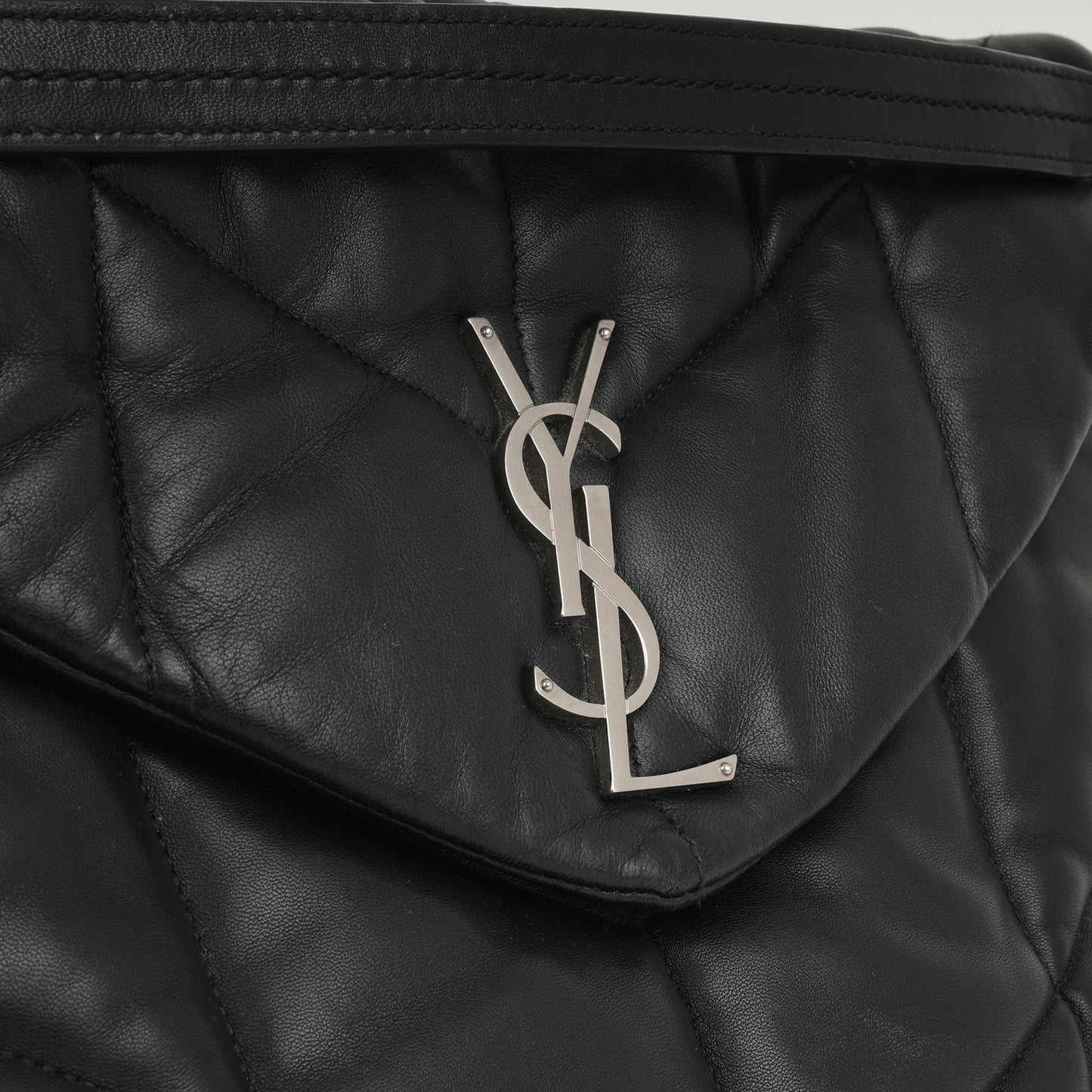 Saint Laurent - Medium Lou Puffer - Black Calfskin GHW -