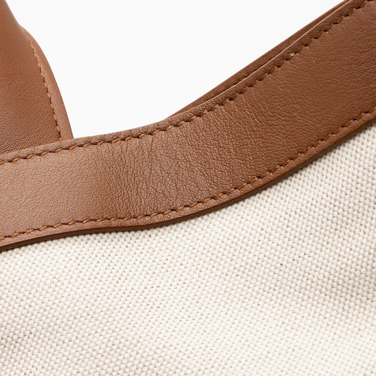 Saint Laurent Linen Calfskin Cabas Tote hnokNy