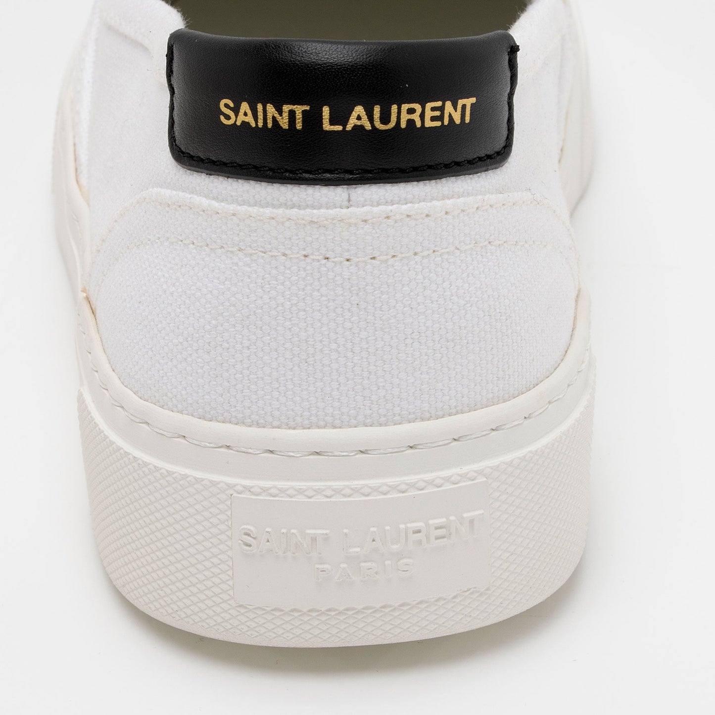 Saint Laurent Canvas Venice Slip On Sneakers - Size 8 / 38 3po2eb