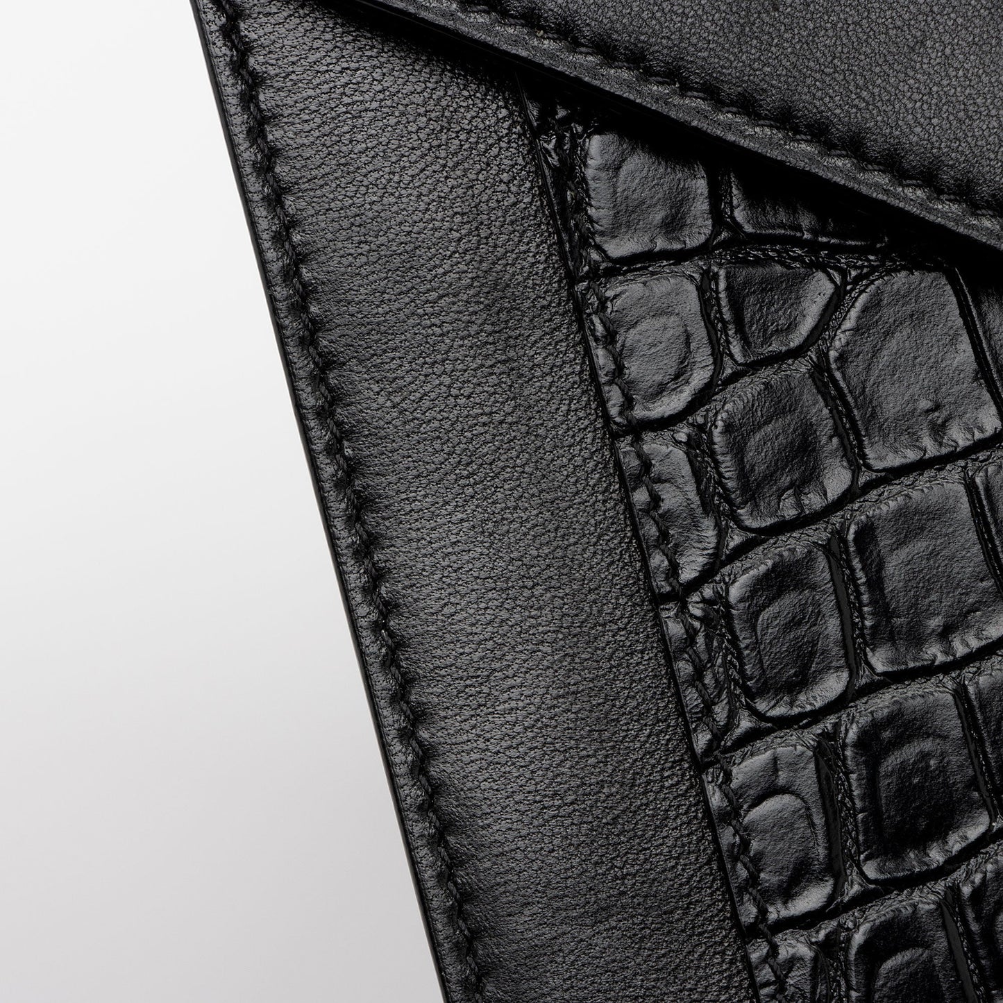 Saint Laurent Croc Embossed Calfskin Monogram Gaby Shoulder Bag EAdNMt