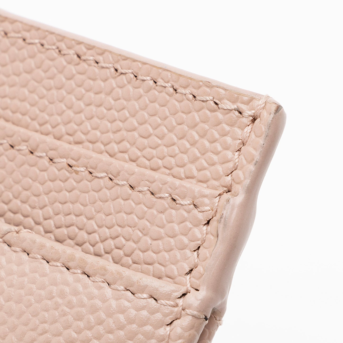 Saint Laurent Grain de Poudre Monogram Card Case 23547