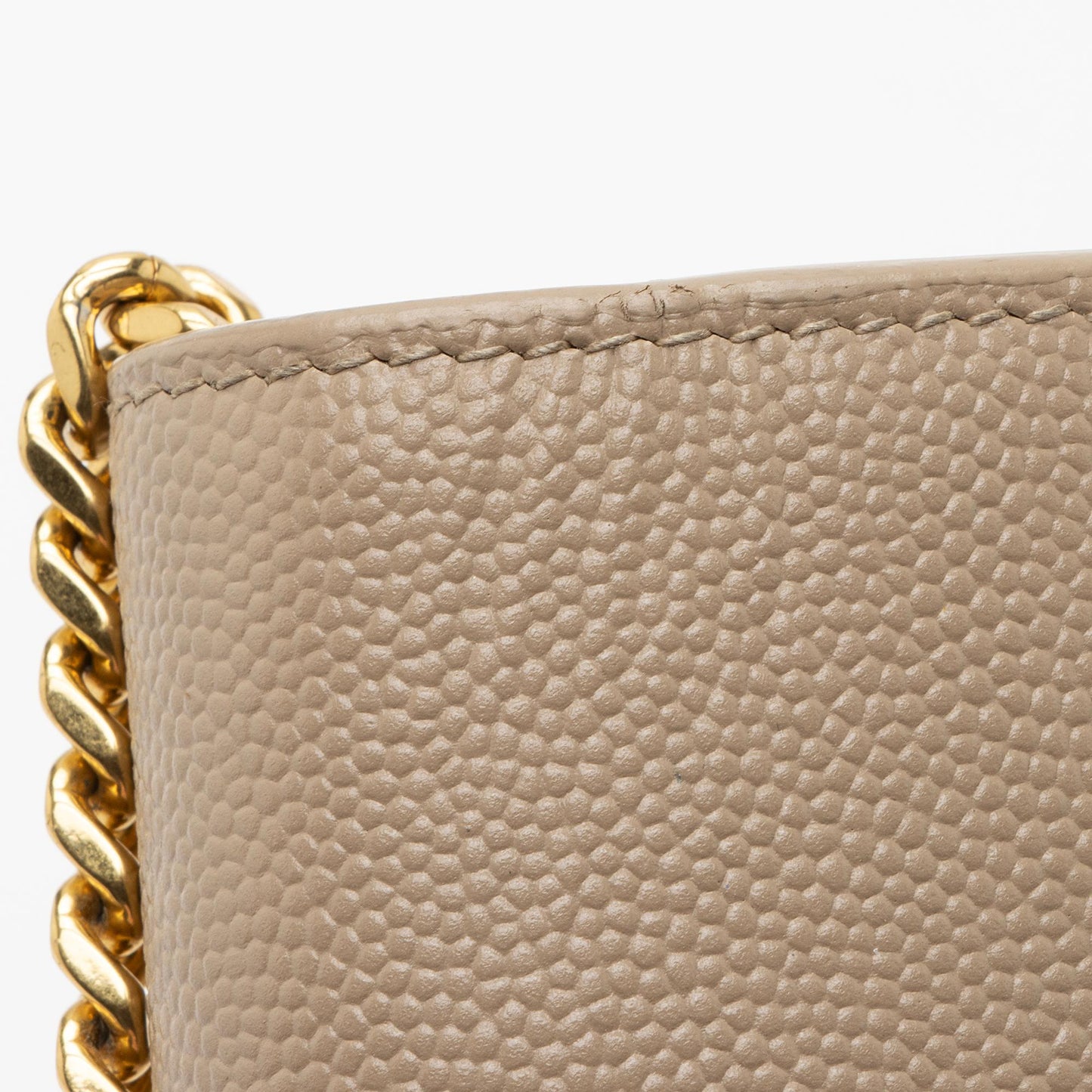 Saint Laurent Grain de Poudre Monogram Kate Tassel Chain Wallet RnbEHa