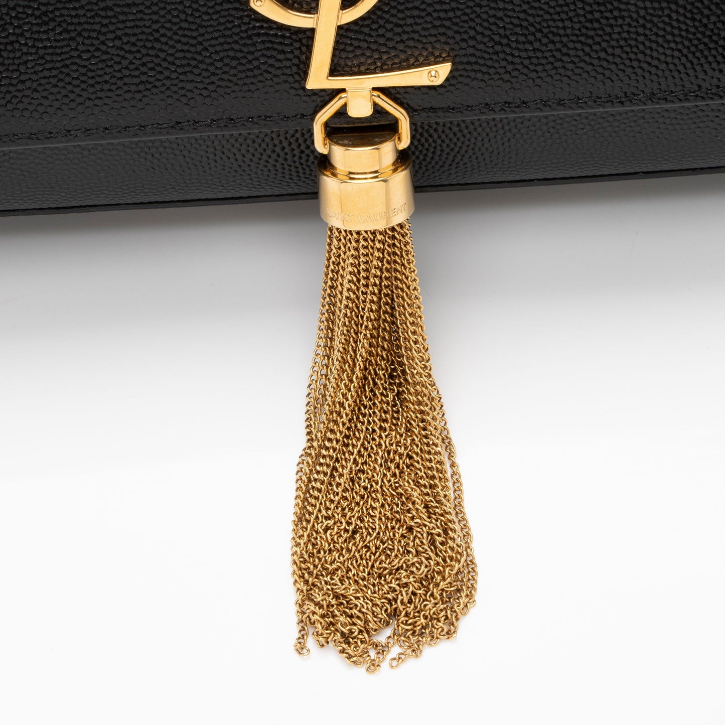Saint Laurent Grain de Poudre Monogram Kate Tassel Small Shoulder Bag GBTrrt