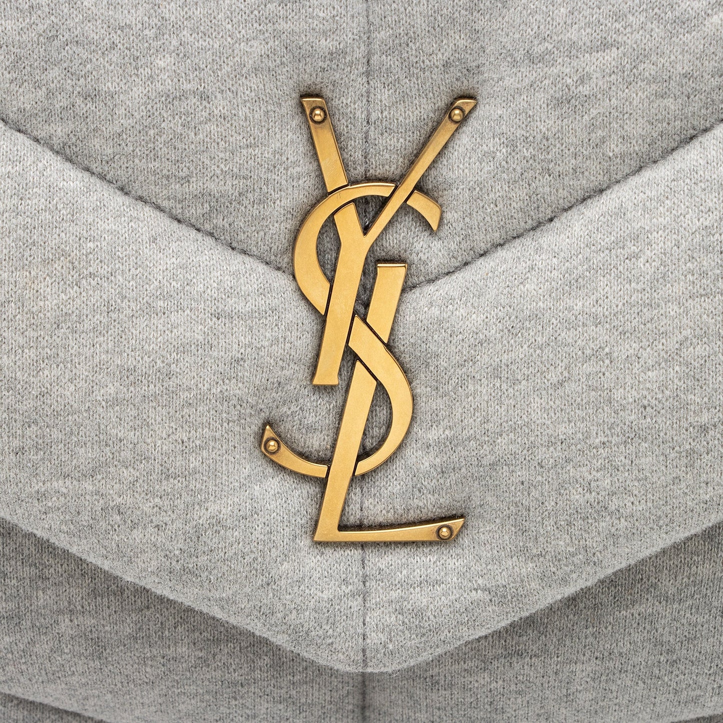 Saint Laurent Jersey Monogram Puffer LouLou Chain Small Shoulder Bag 4K6KAV