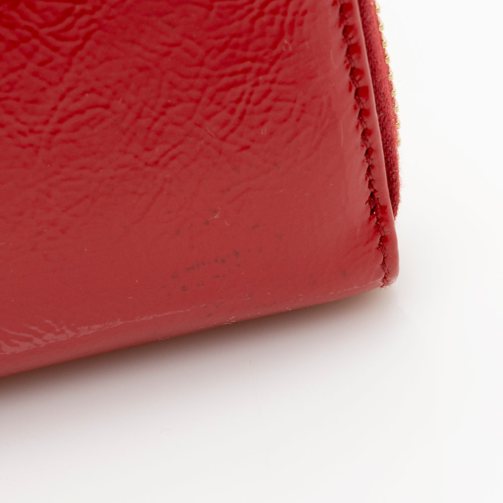 Saint Laurent Patent Leather Belle du Jour Zip Wallet 20318