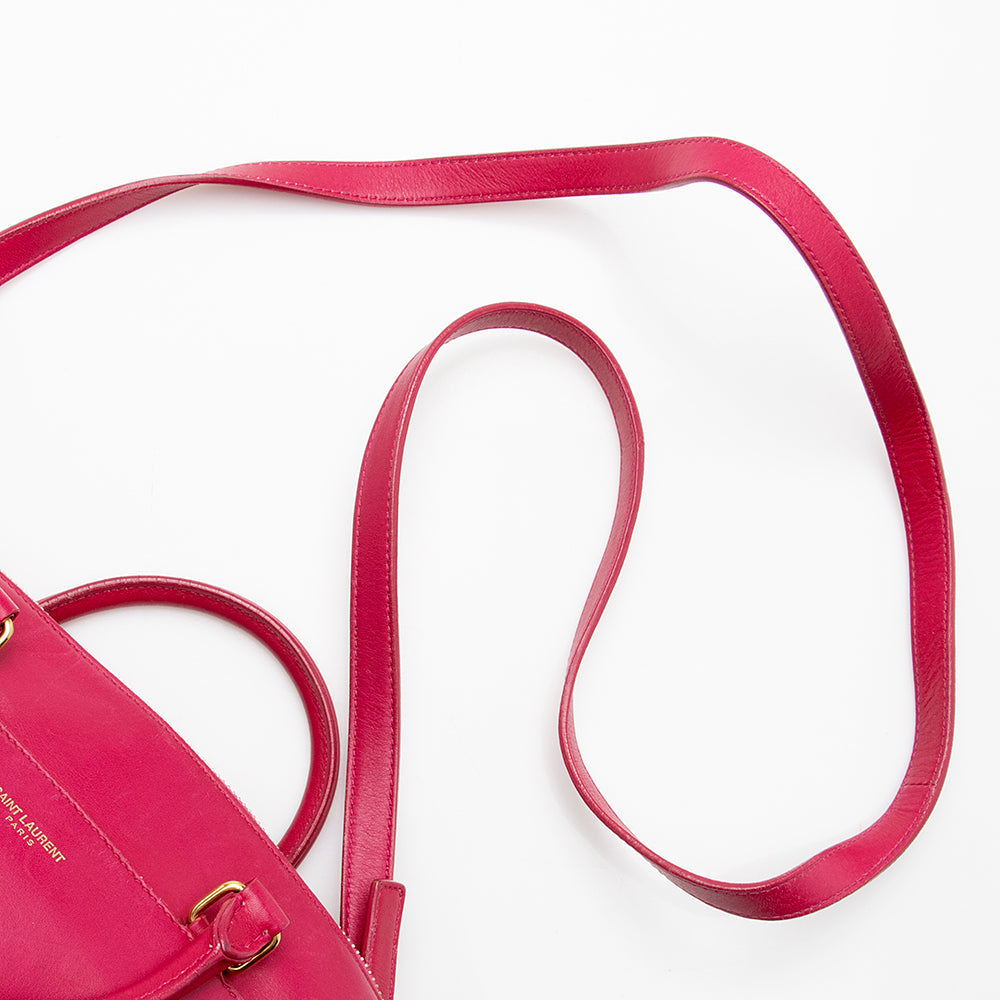 Saint Laurent Leather Classic Baby Duffle Satchel 13164