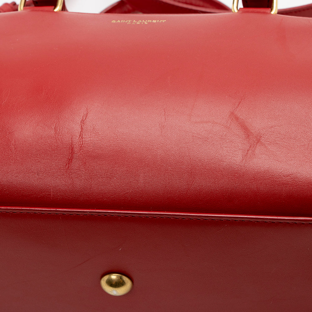 Saint Laurent Leather Classic Baby Duffle Satchel 14810