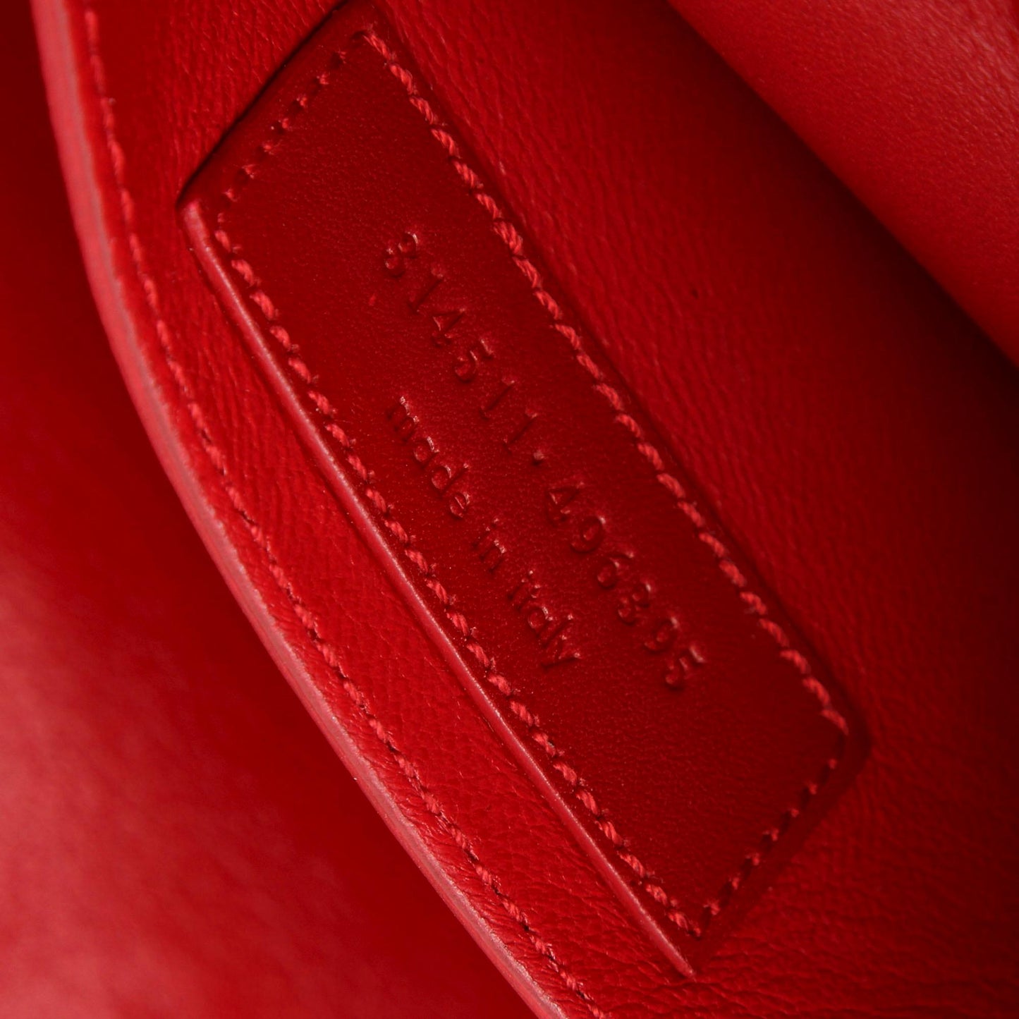 Saint Laurent Leather Diagonale Clutch (SHG-35320