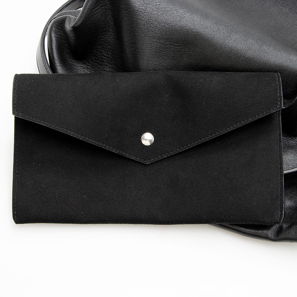 Saint Laurent Leather Teddy Bucket Bag 21397