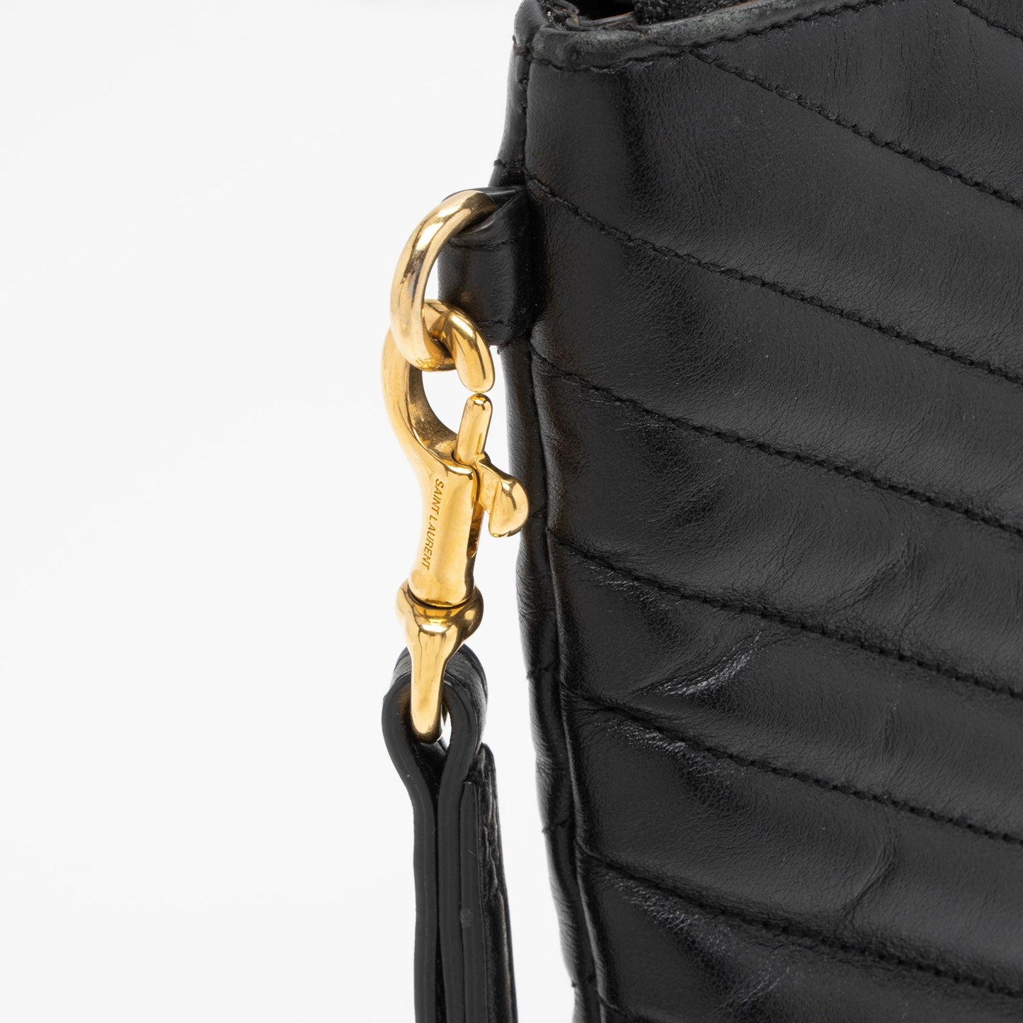 Saint Laurent Matelasse Calfskin Monogram Large Wristlet Cxxp2w