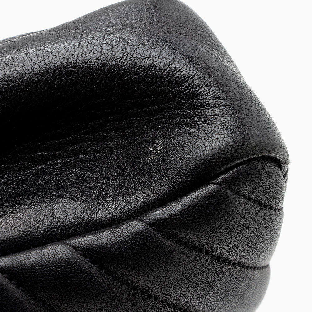Saint Laurent Matelasse Calfskin Monogram Medium College Top Handle Bag 21595