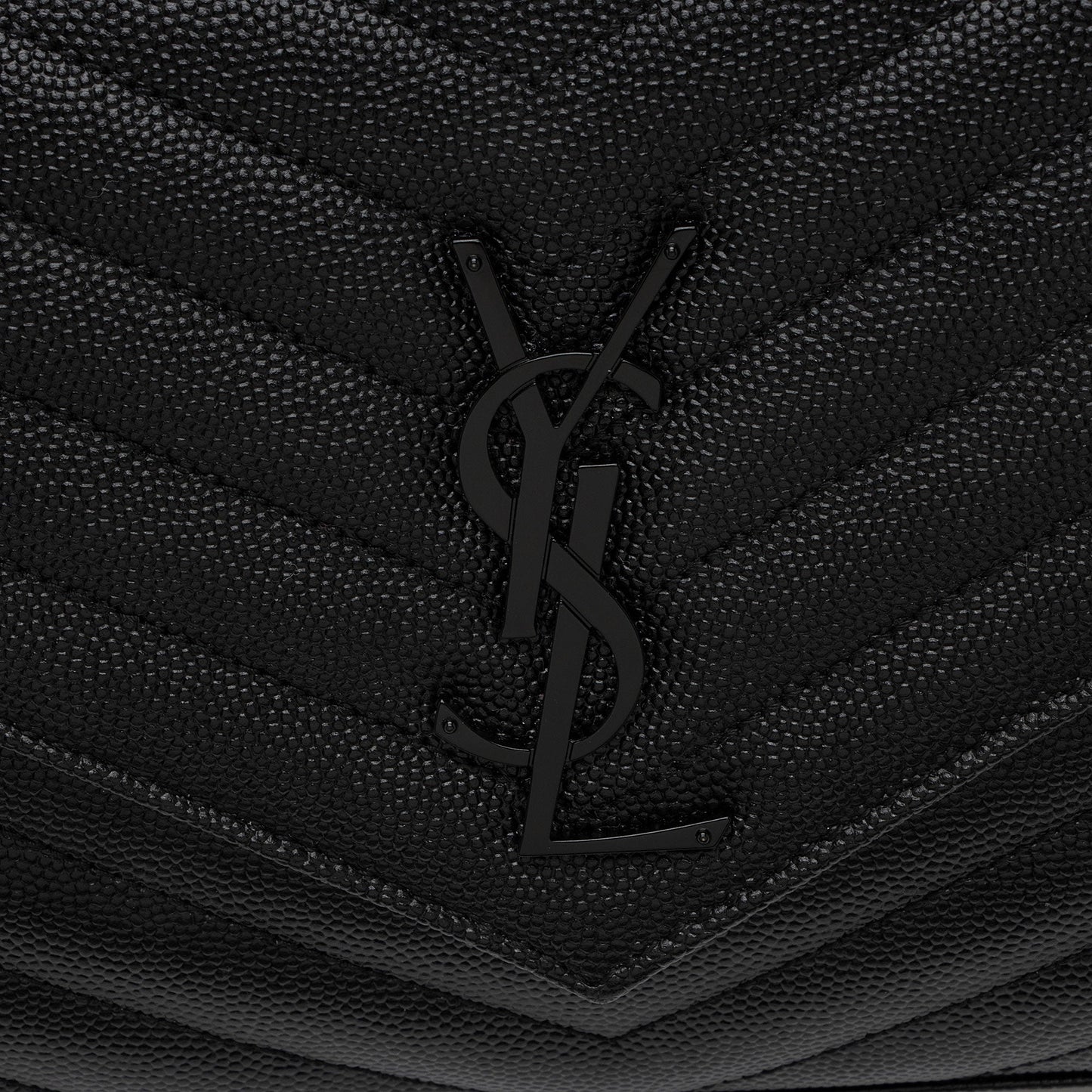 Saint Laurent Matelasse Grain de Poudre Monogram Chain Wallet VLaP1U