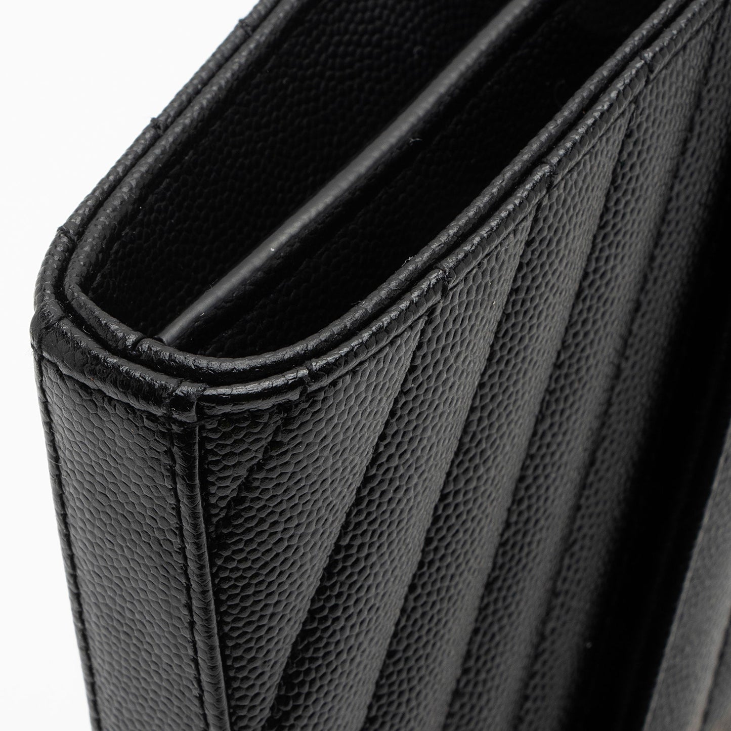 Saint Laurent Matelasse Grain de Poudre Monogram Chain Wallet oGbOur