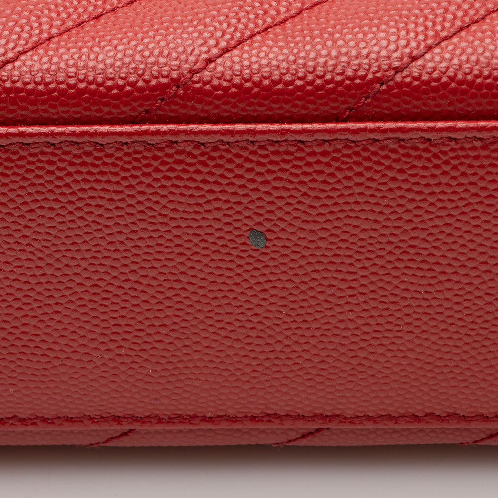 Saint Laurent Matelasse Grain de Poudre Monogram Large Shoulder Bag 21121