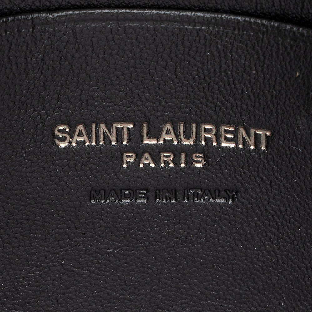 Saint Laurent Matelasse Grain de Poudre Monogram Lou Mini Camera Bag 1WB10U