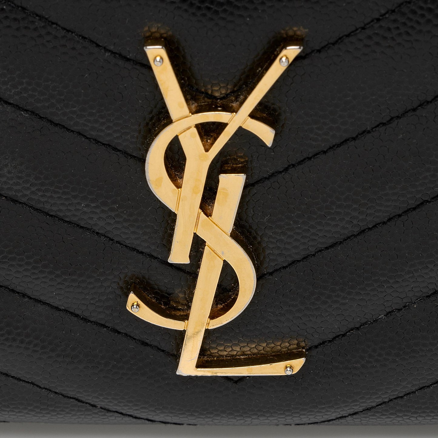 Saint Laurent Matelasse Grain de Poudre Monogram Zip Around Wallet wej7UG