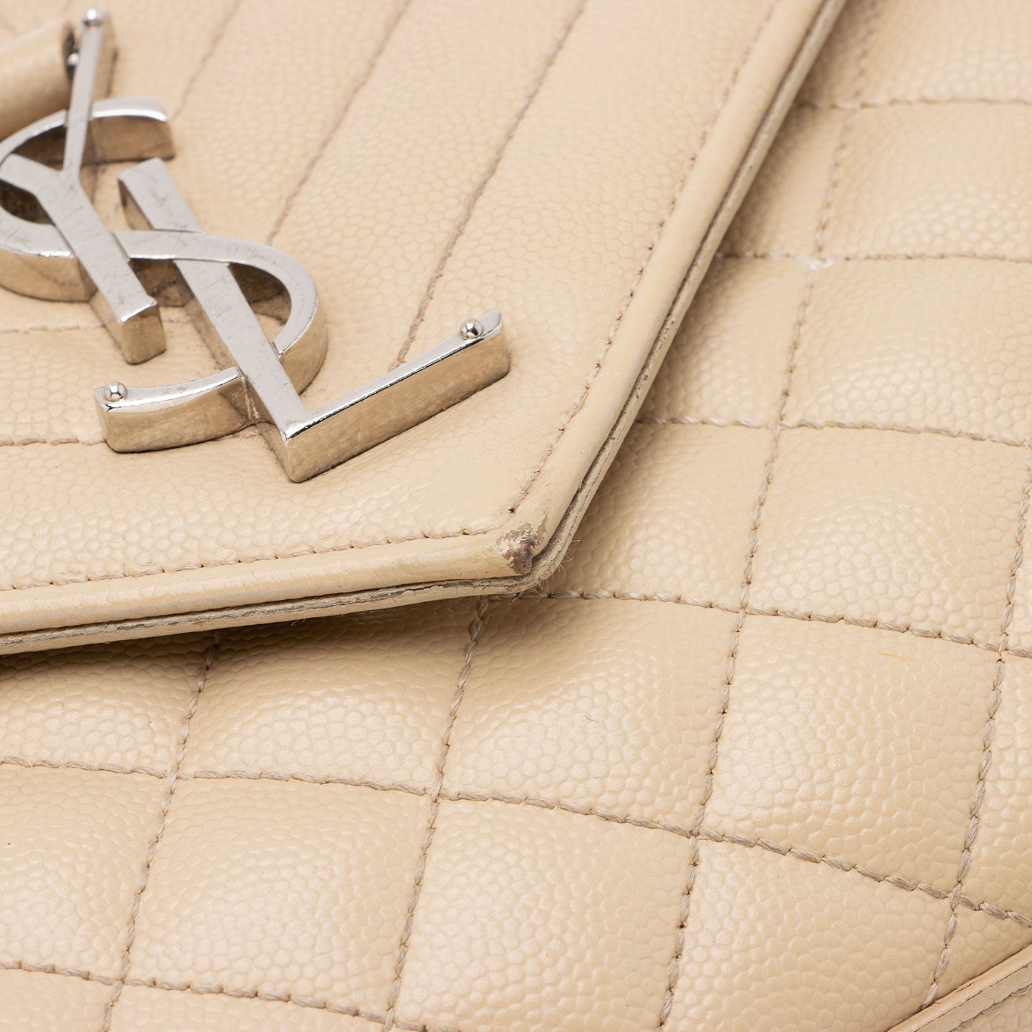 Saint Laurent Mixed Matelasse Grain de Poudre Monogram Medium Shoulder Bag AvP2UF
