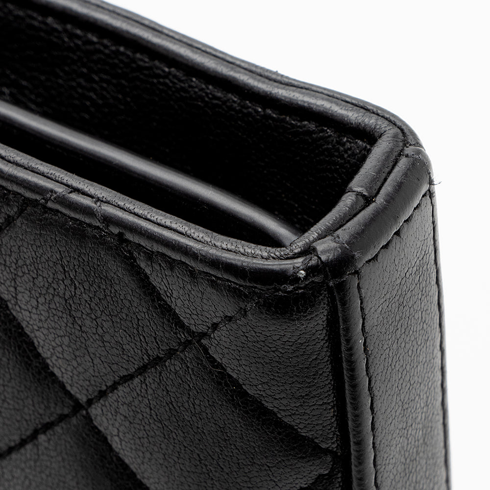 Saint Laurent Mixed Matelasse Leather Triquilt Monogram Wallet on Chain Bag 17618