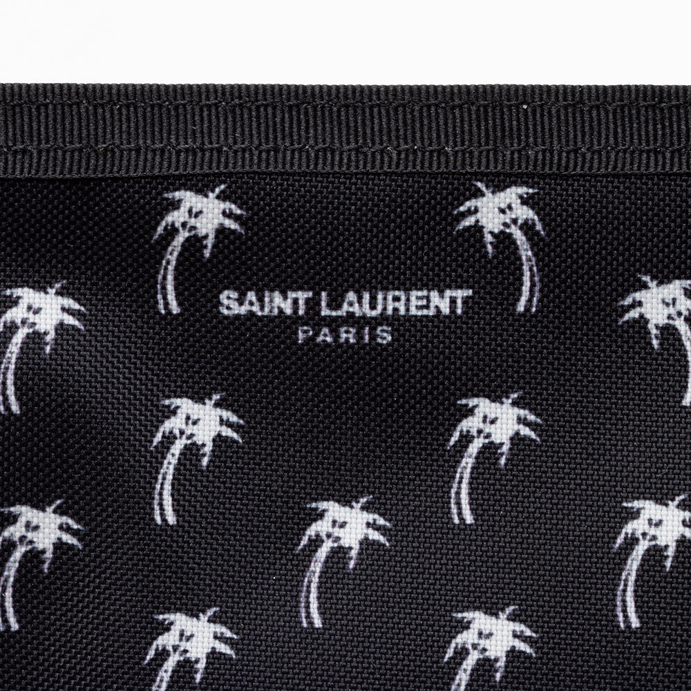 Saint Laurent Canvas Palm Tree Bifold Wallet 17875