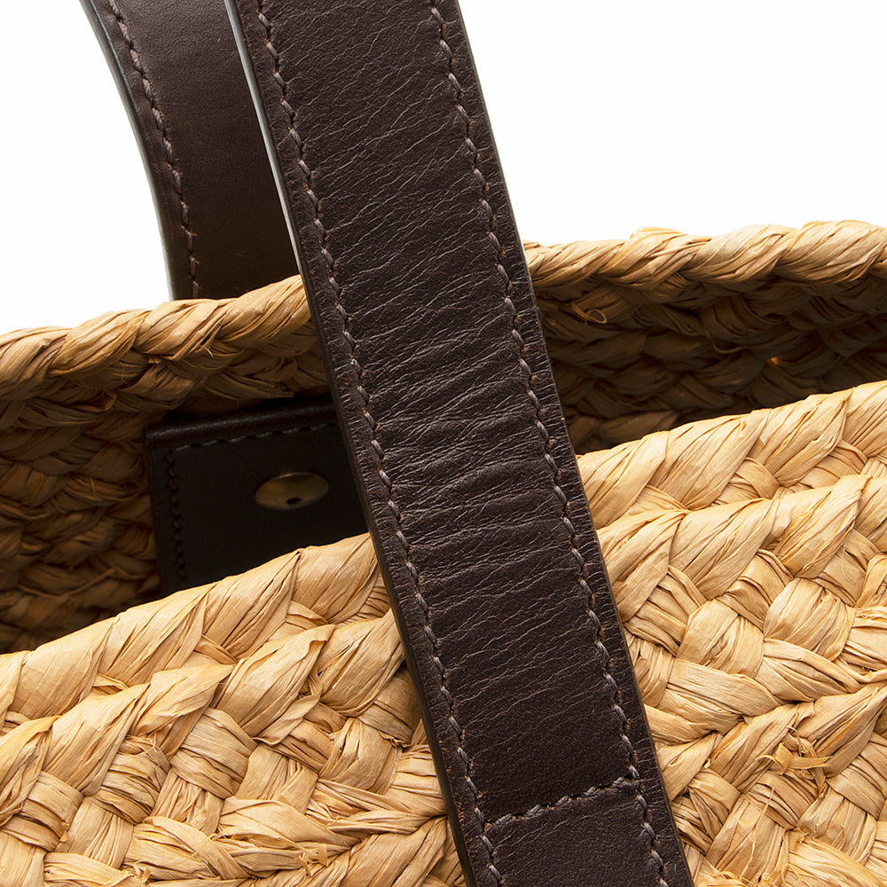 Saint Laurent Raffia Panier Tote 19939