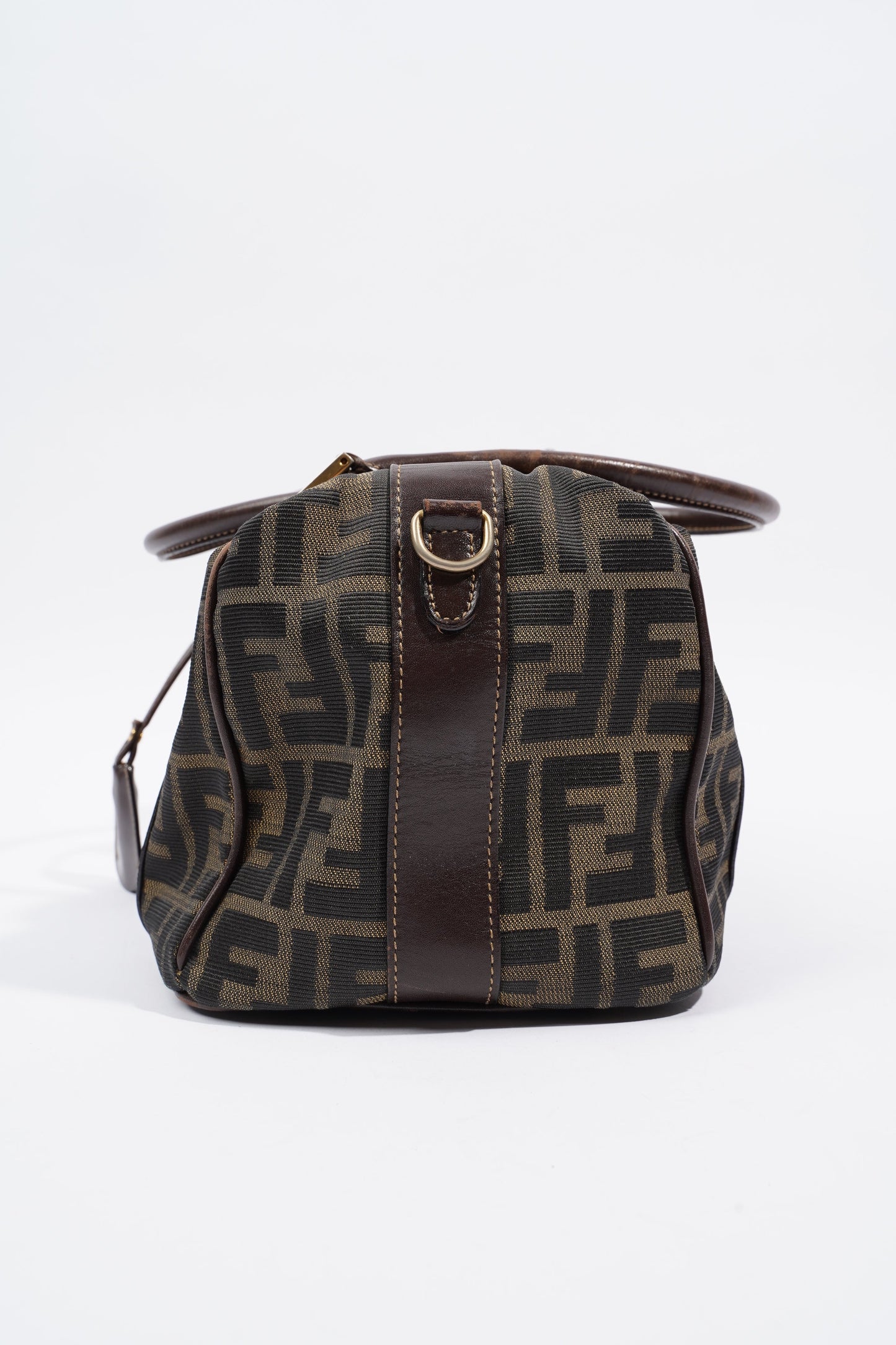 Fendi Boston Bag Zucca Print / Brown Canvas