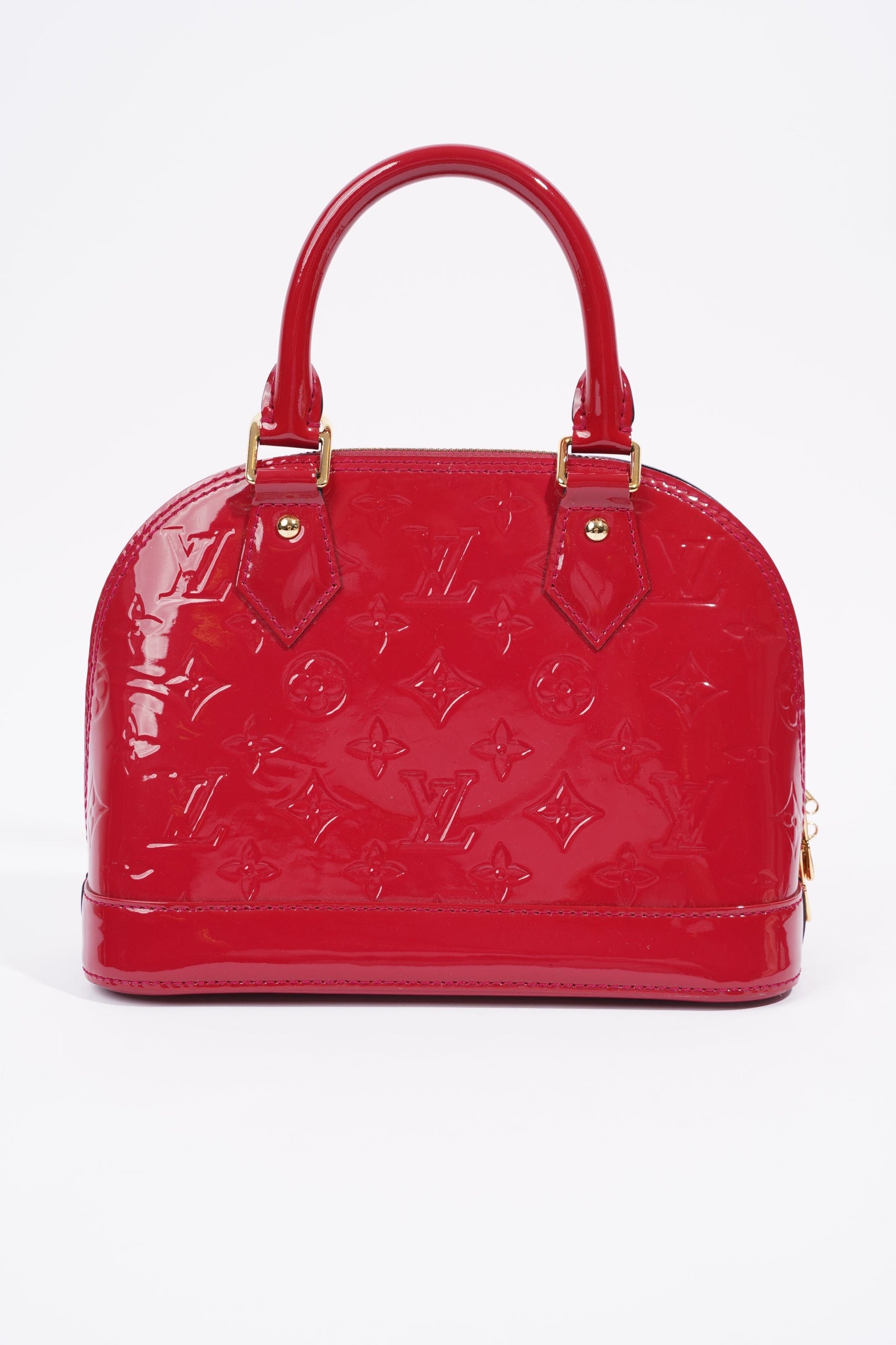 Louis Vuitton Alma Dark Pink Vernis Leather BB
