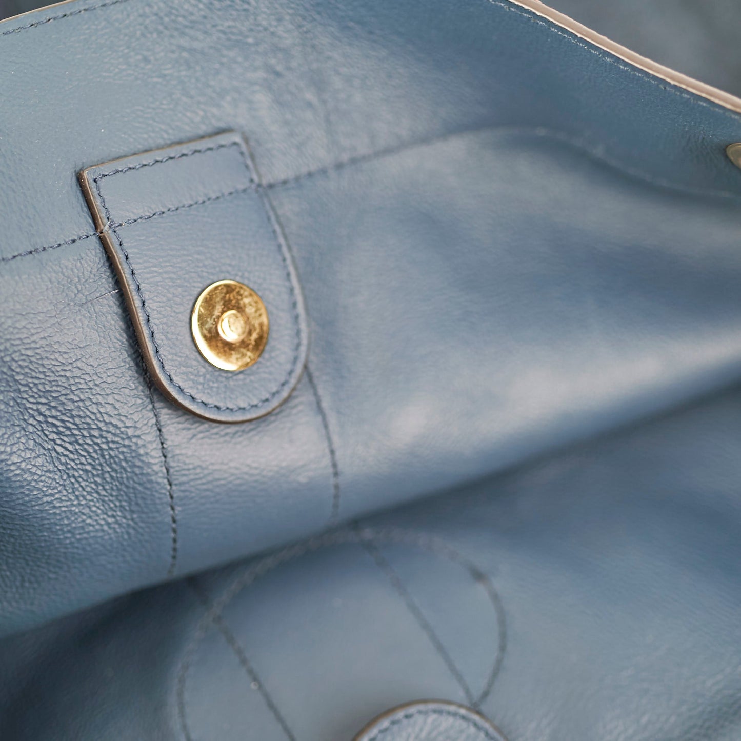 Gucci Rajah Suede Navy Shoulder Tote