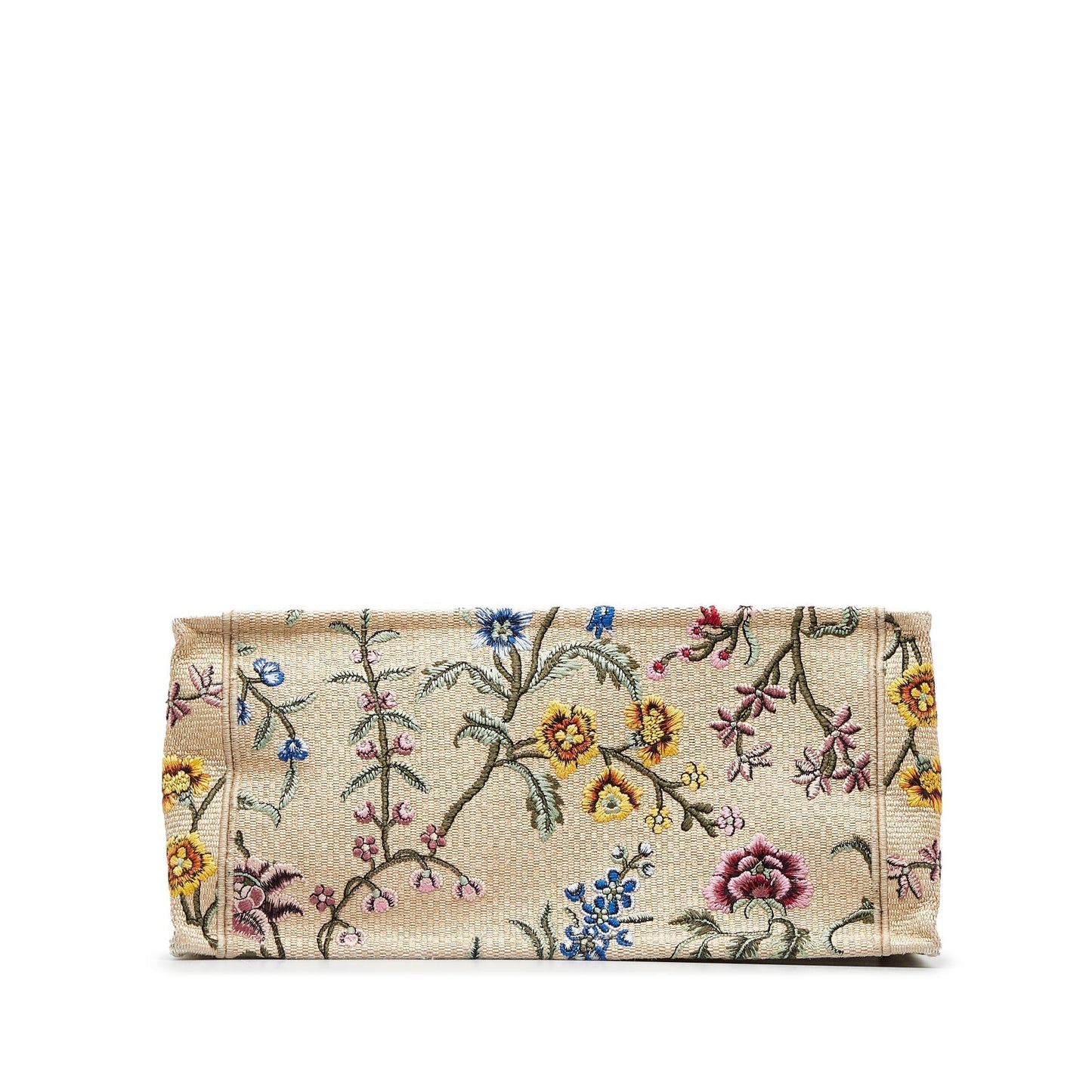 DIOR Medium Petite Fleurs Raffia Book Tote Tote Bag