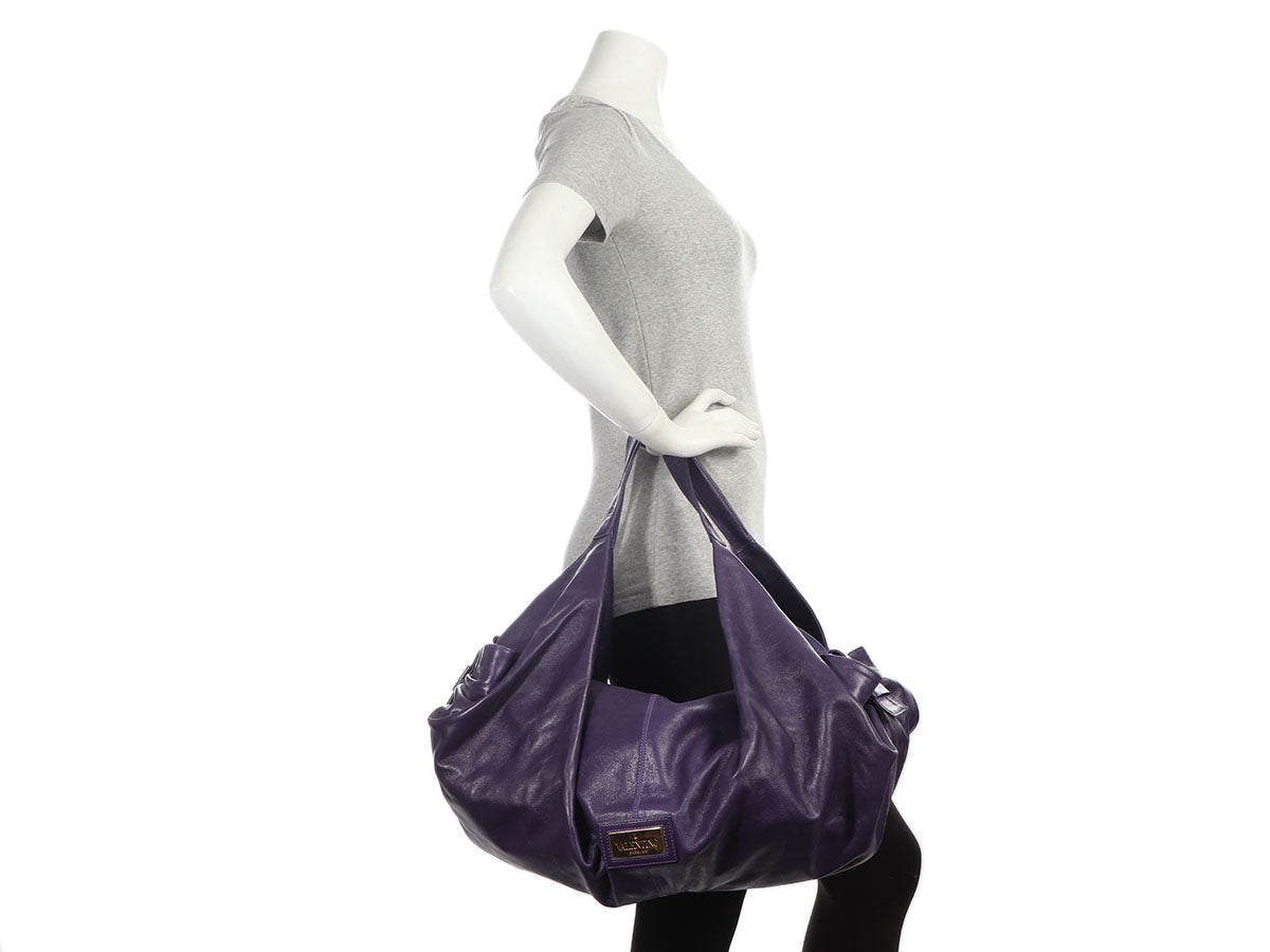 Valentino Large Purple Bow Bag