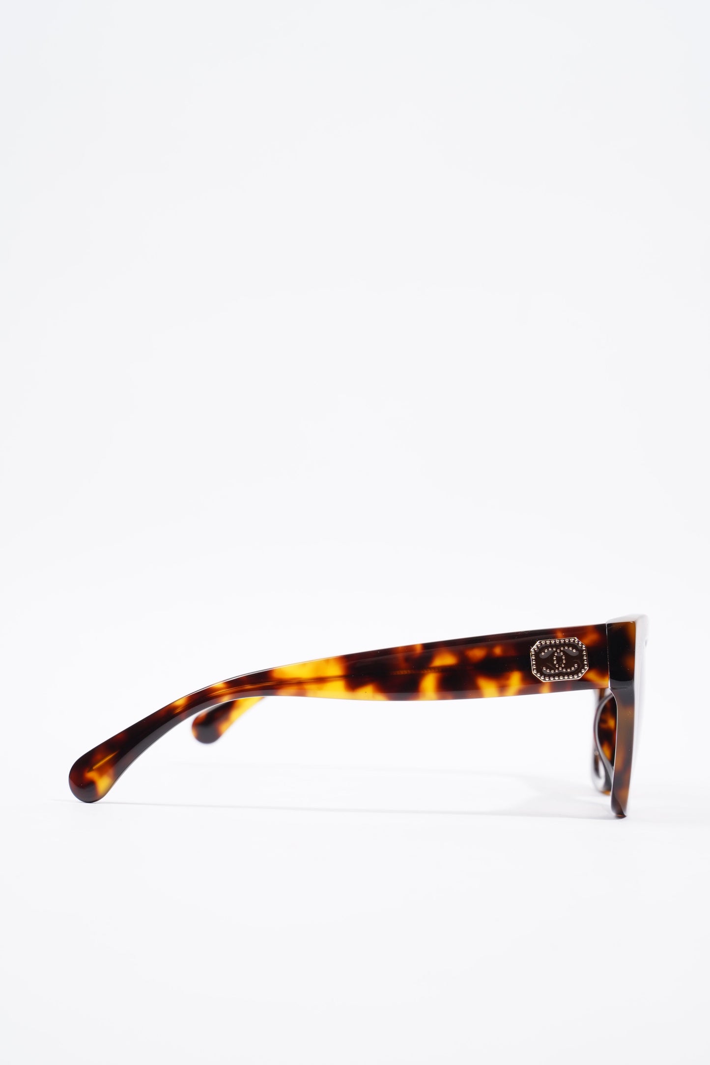 Chanel Square Sunglasses Tortoise Shell Acetate 140