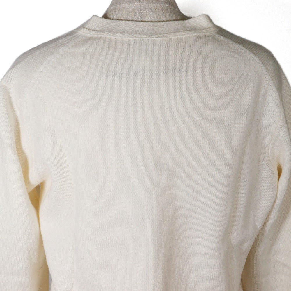 CHANEL cardigan P25866V01857 cashmere off white 05P COCO Mark 46