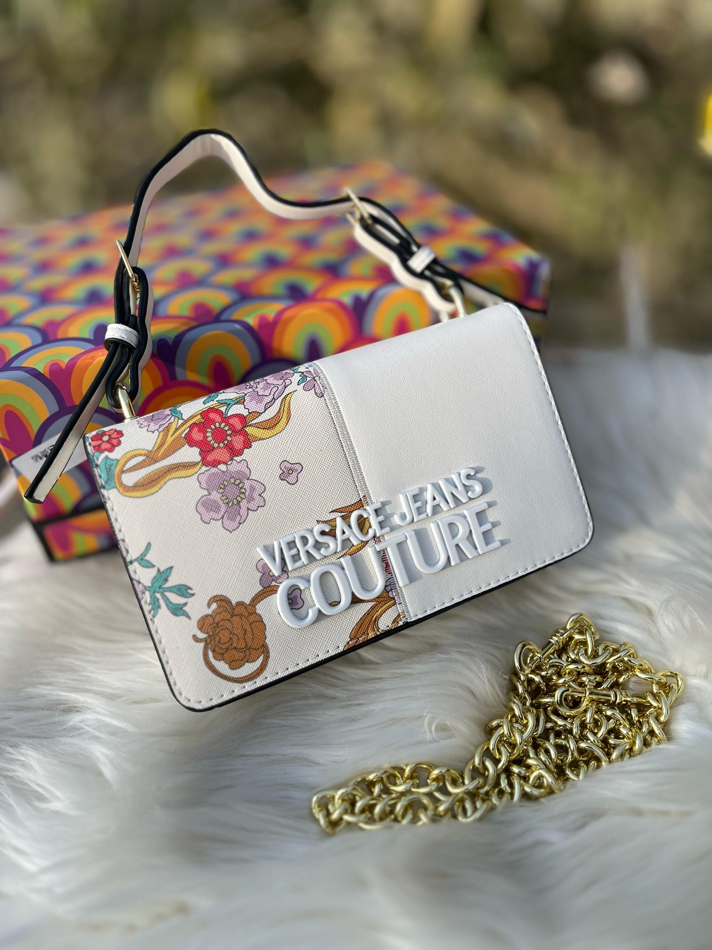 Versace Crossbody Shoulder Bag – Timeless Luxury (White-1)