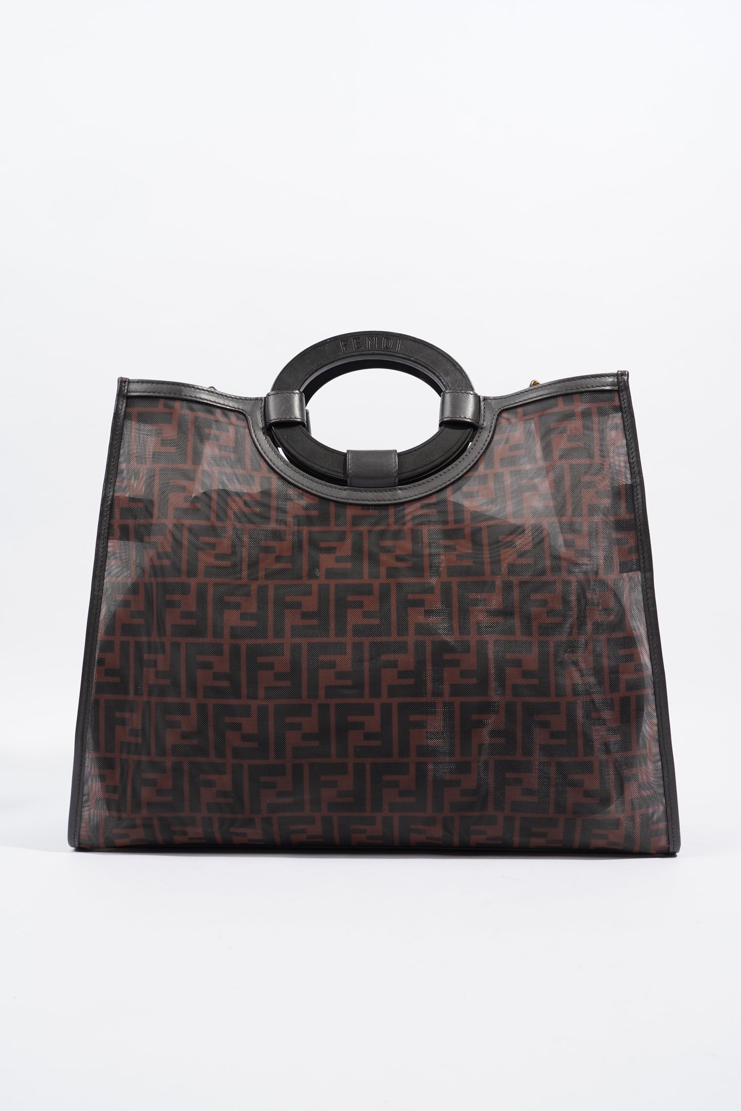 Fendi Runaway Tote Zucca Mesh Monogram Large