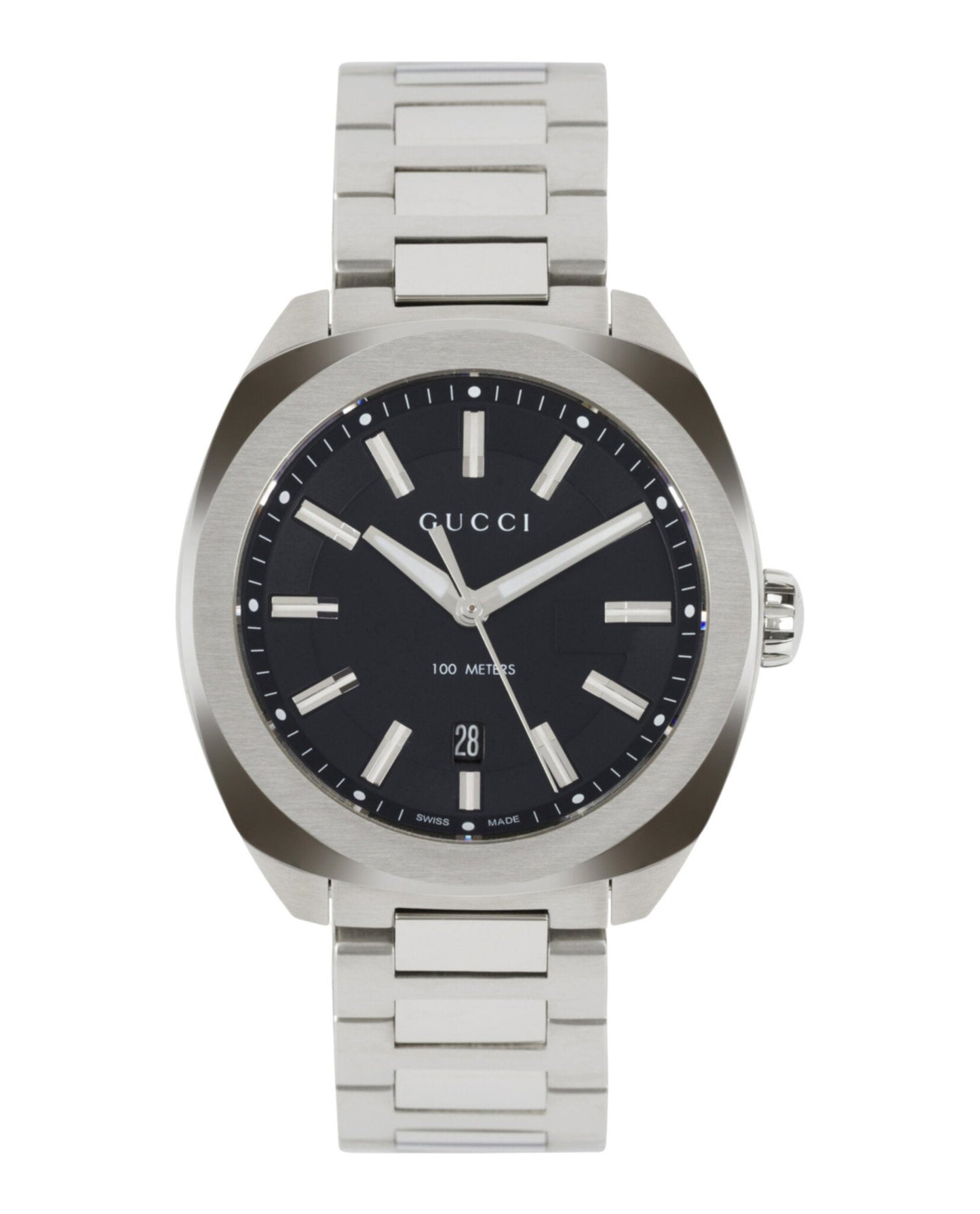 Gucci Mens Stainless Steel 41mm Bracelet Fashion Watch