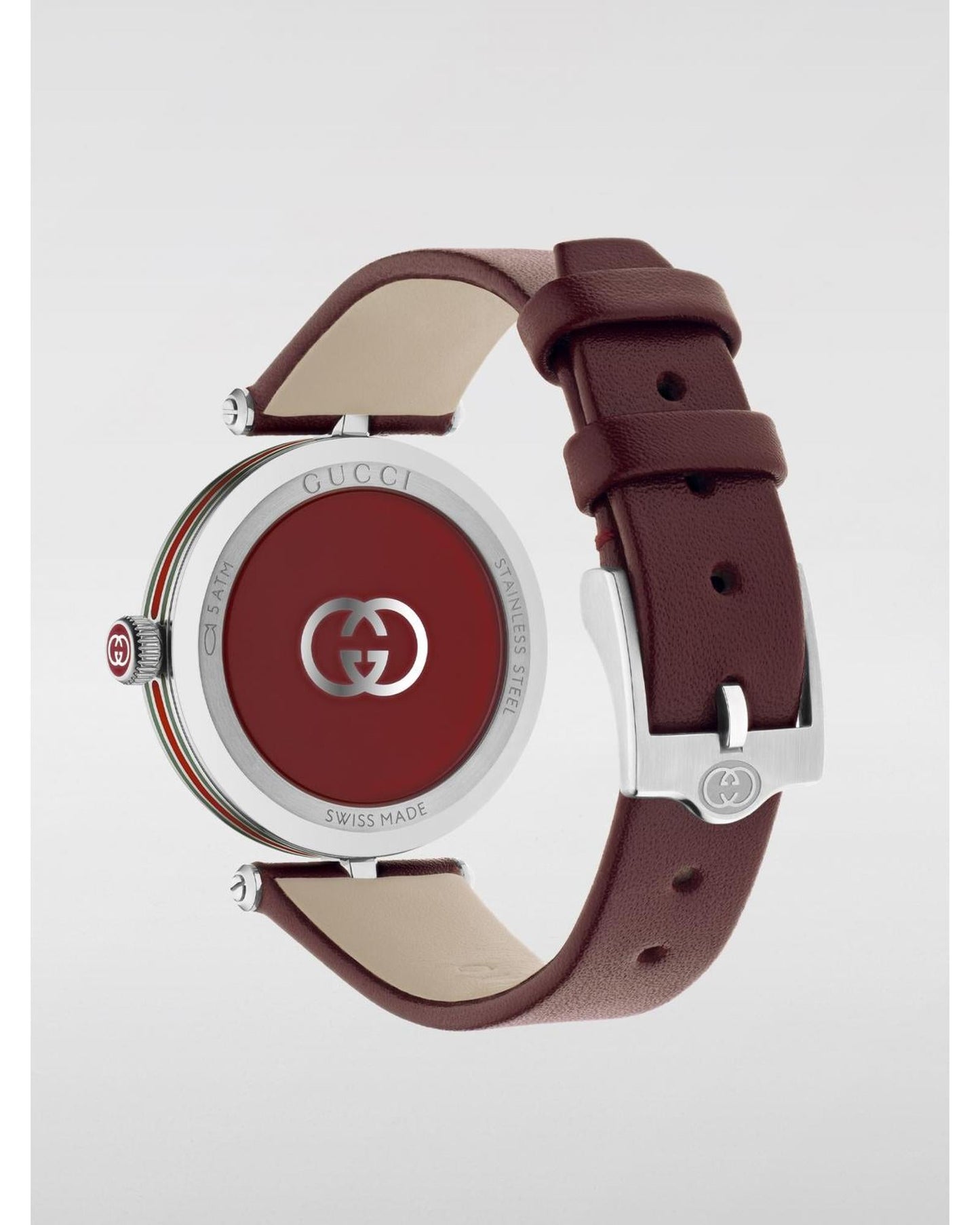 Gucci GTimeless YA1265007 Leather Watch Women Red Jewelry