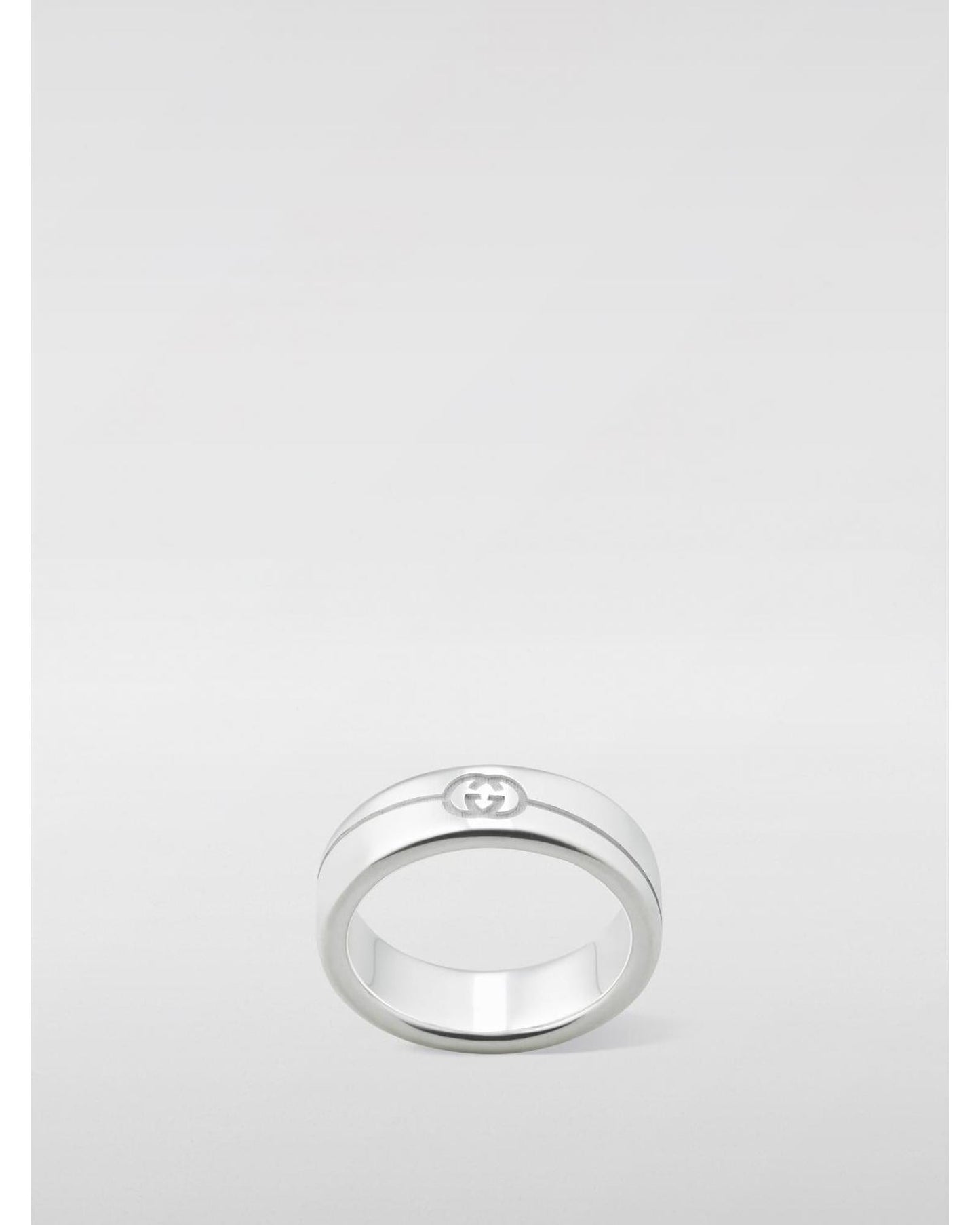 Gucci Interlocking G Silver Ring Women Jewelry