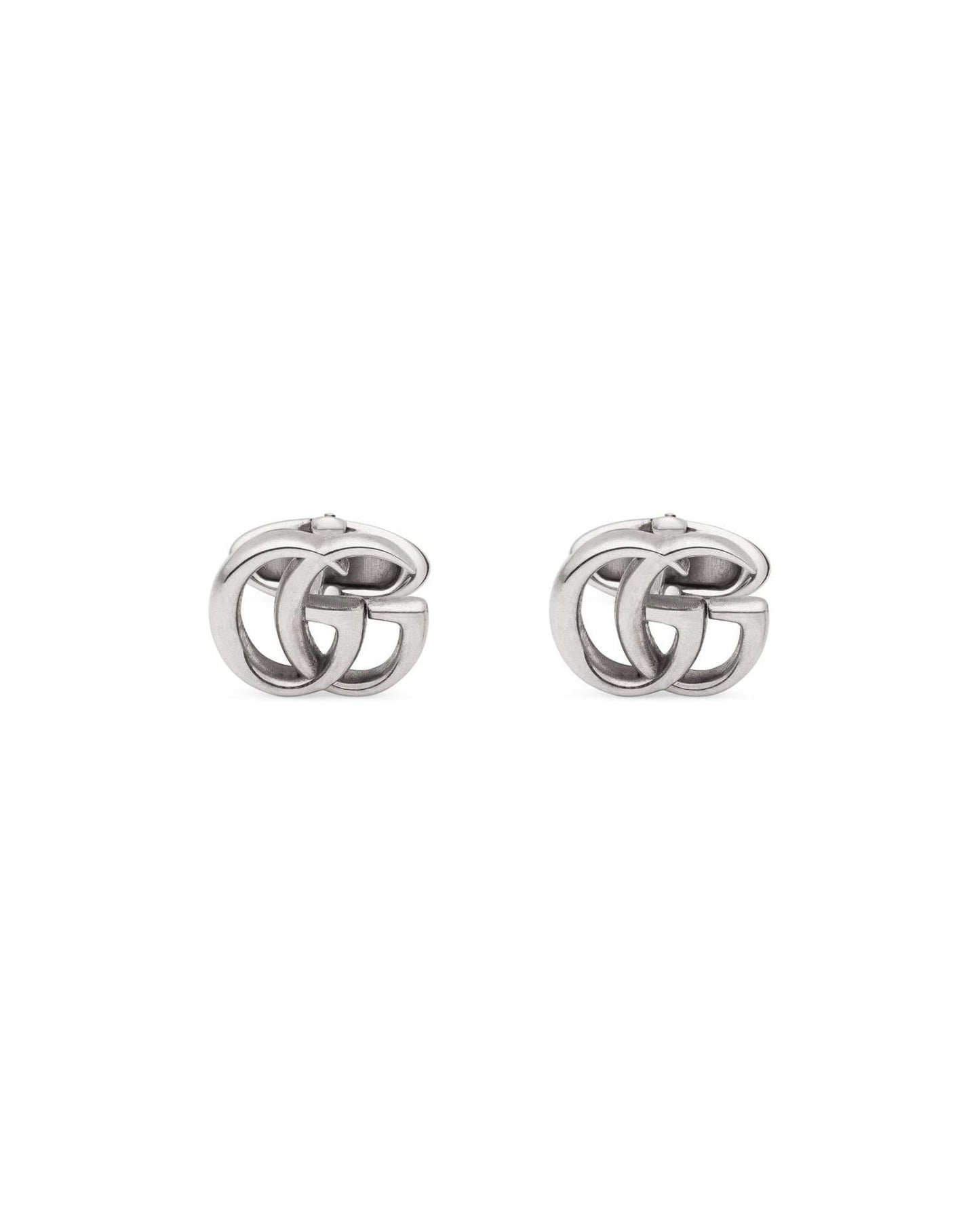 Gucci GG Cufflinks Interlocking G Logo Women Silver Jewelry Silver