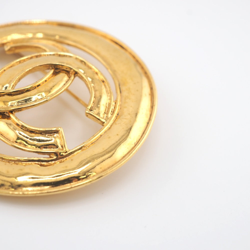 CHANEL Brooch Gold Plated gold 94P COCO Mark Women Used