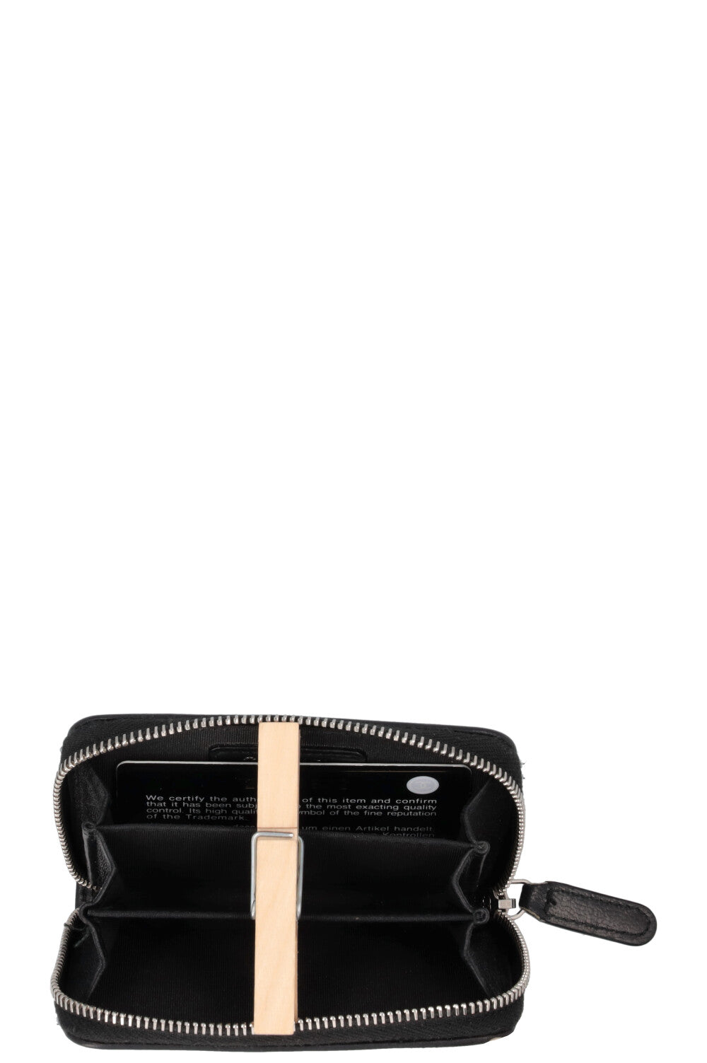 CHANEL Zippy Card Wallet Black